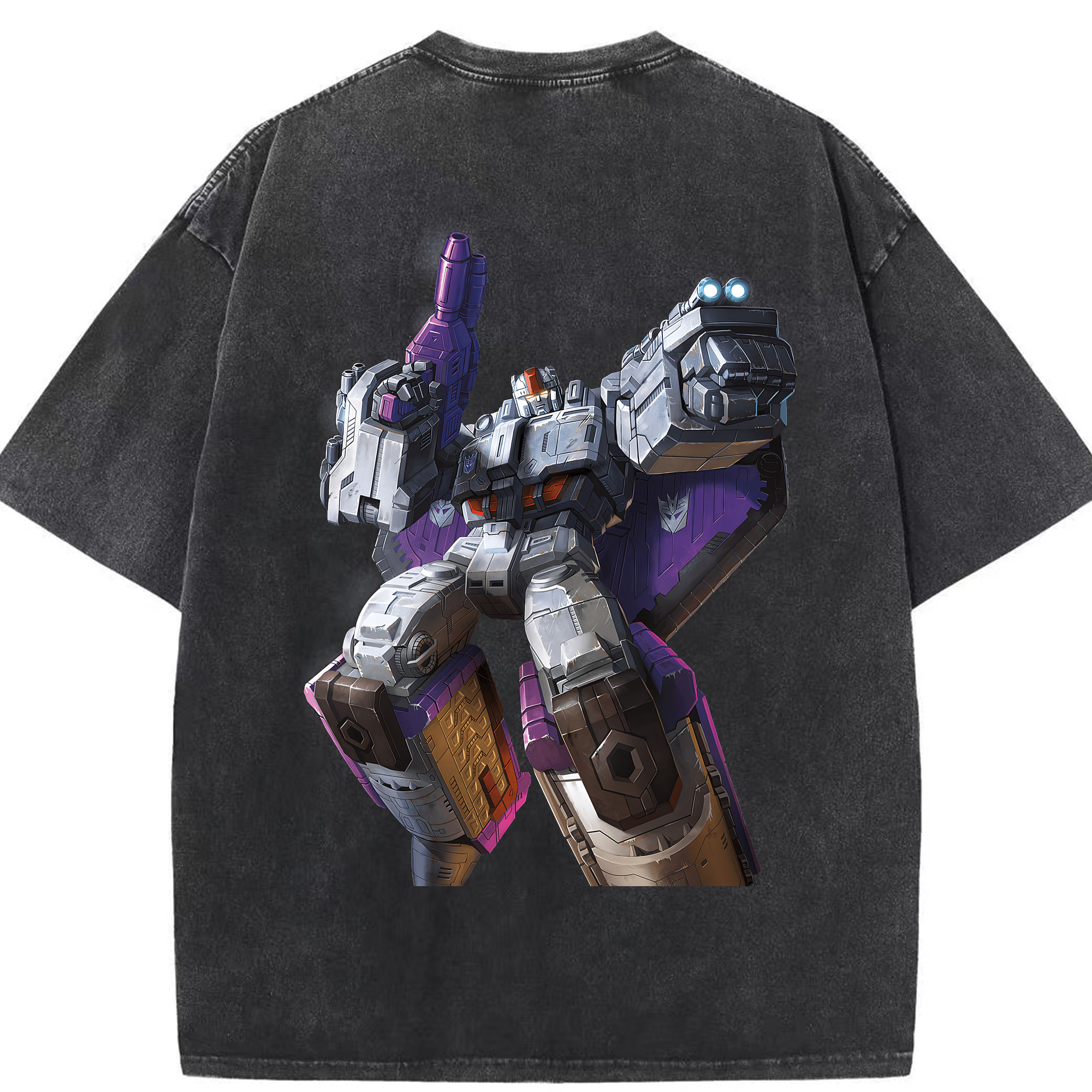 （画像用） Transformers トランスフォーマー 綿100% ヴィンテージ風 半袖Tシャツ（背面プリント）