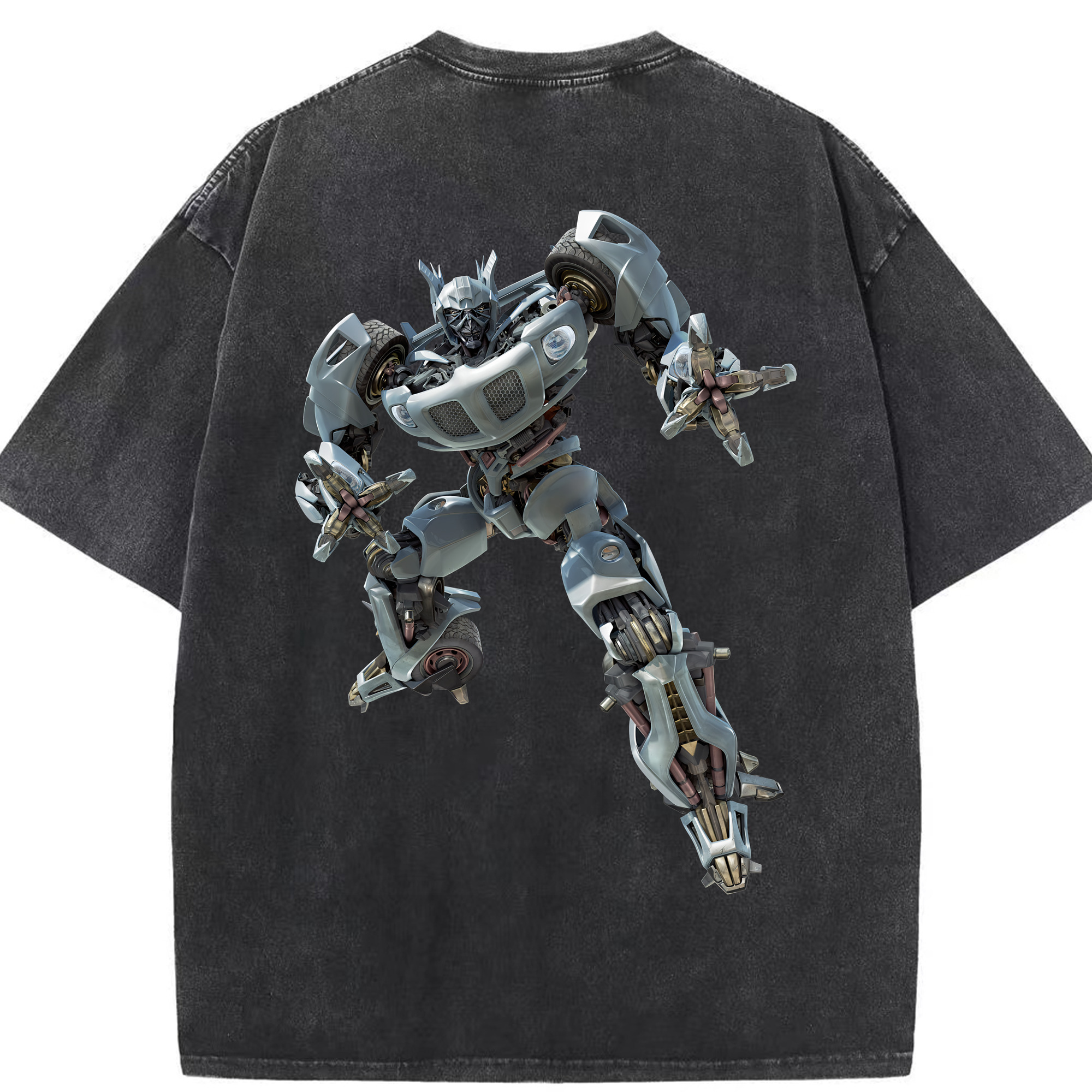 （画像用） Transformers トランスフォーマー 綿100% ヴィンテージ風 半袖Tシャツ（背面プリント）