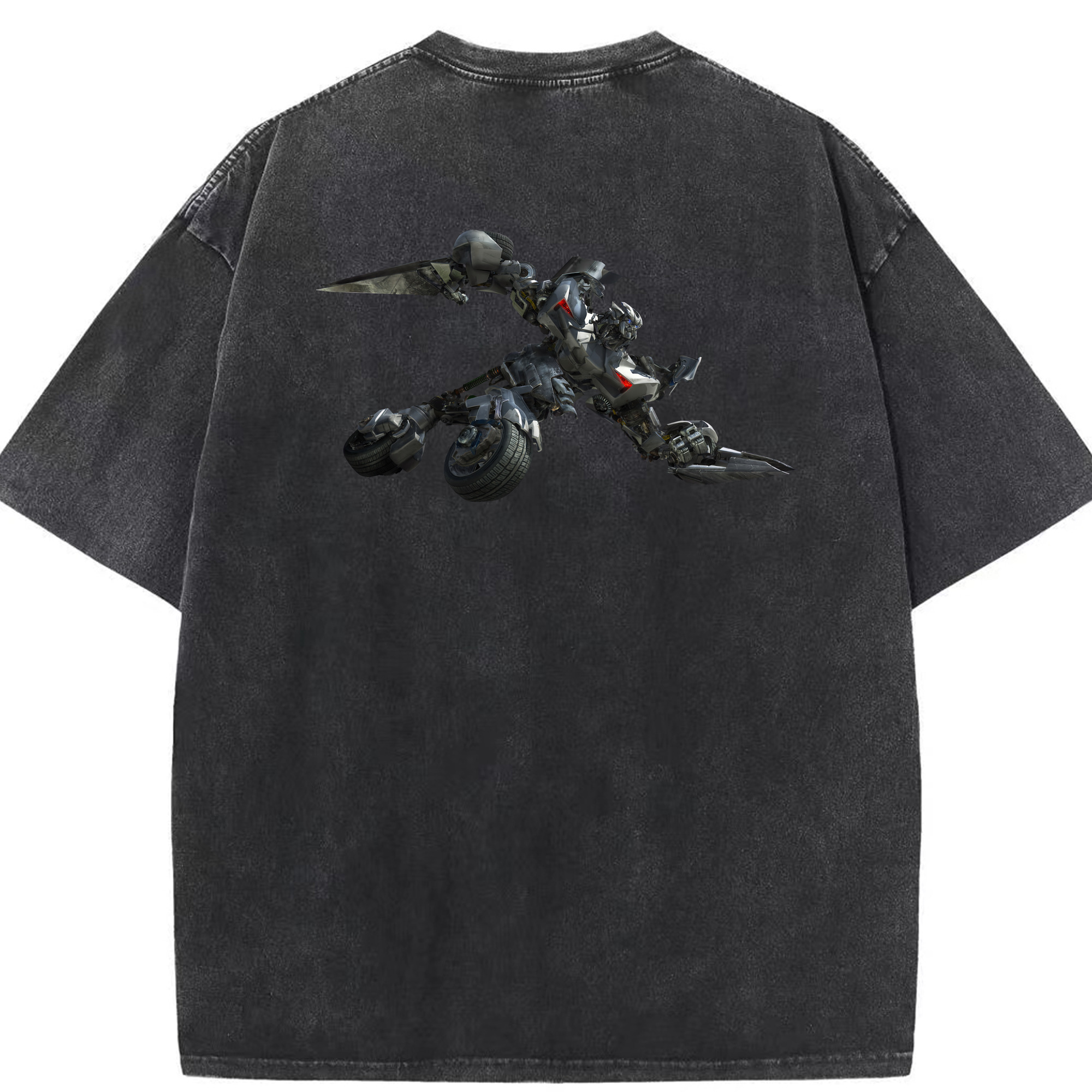 （画像用） Transformers トランスフォーマー 綿100% ヴィンテージ風 半袖Tシャツ（背面プリント）