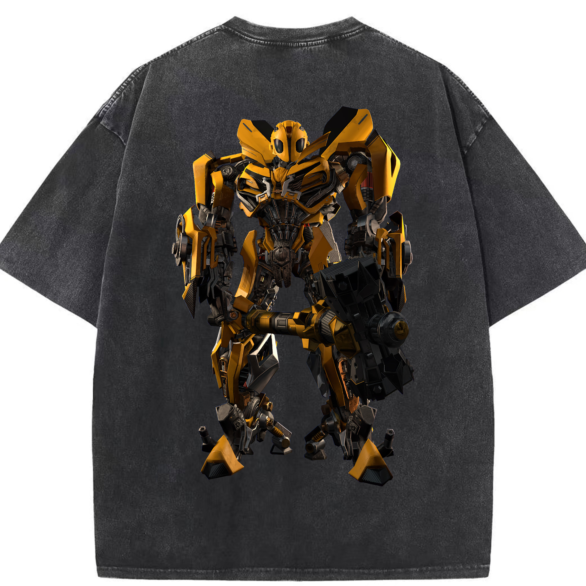 （画像用） Transformers トランスフォーマー 綿100% ヴィンテージ風 半袖Tシャツ（背面プリント）