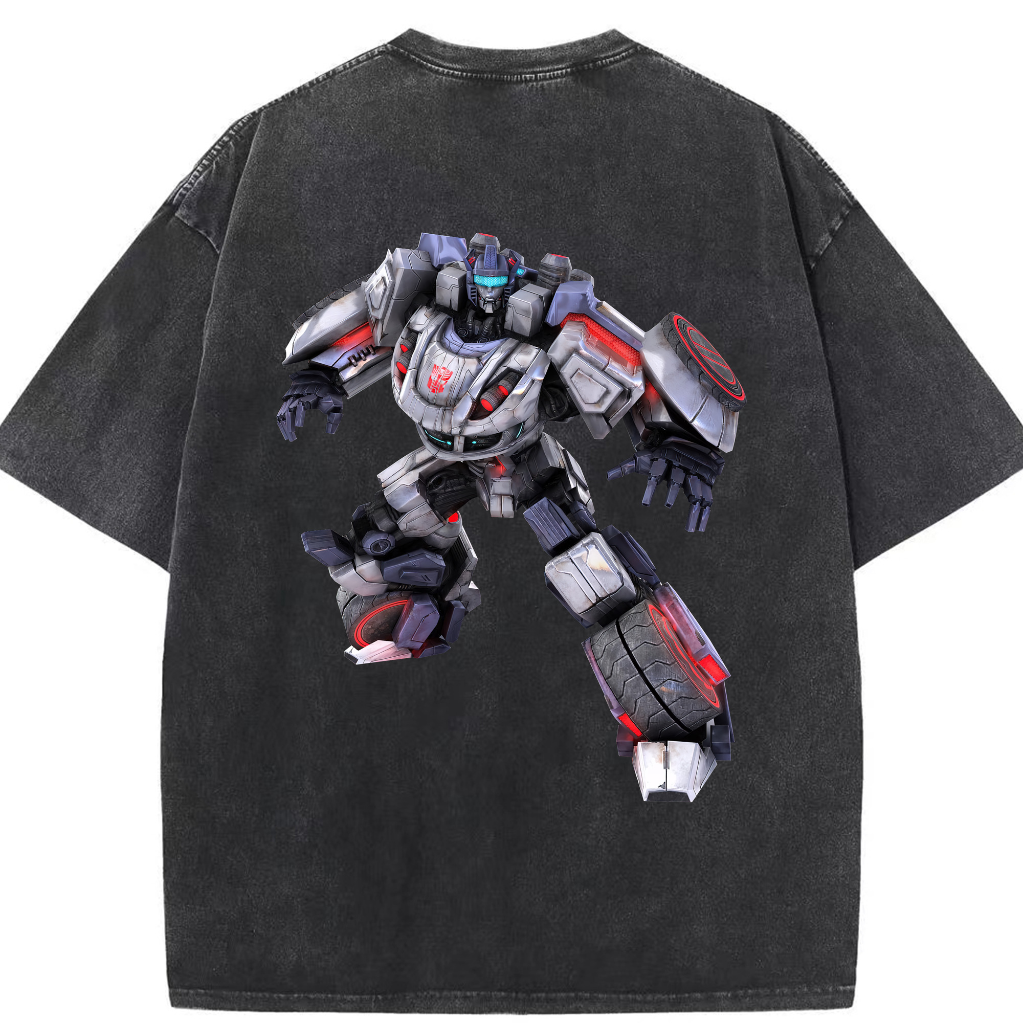 （画像用） Transformers トランスフォーマー 綿100% ヴィンテージ風 半袖Tシャツ（背面プリント）