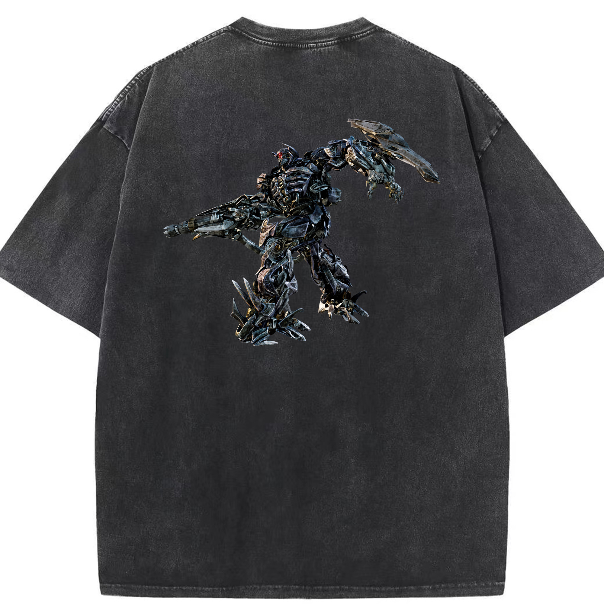 （画像用） Transformers トランスフォーマー 綿100% ヴィンテージ風 半袖Tシャツ（背面プリント）