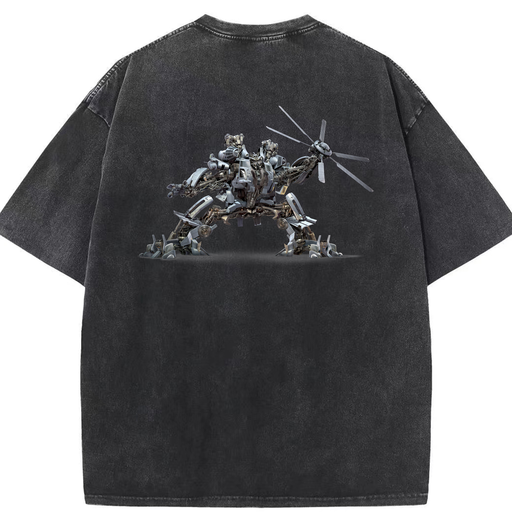 （画像用） Transformers トランスフォーマー 綿100% ヴィンテージ風 半袖Tシャツ（背面プリント）