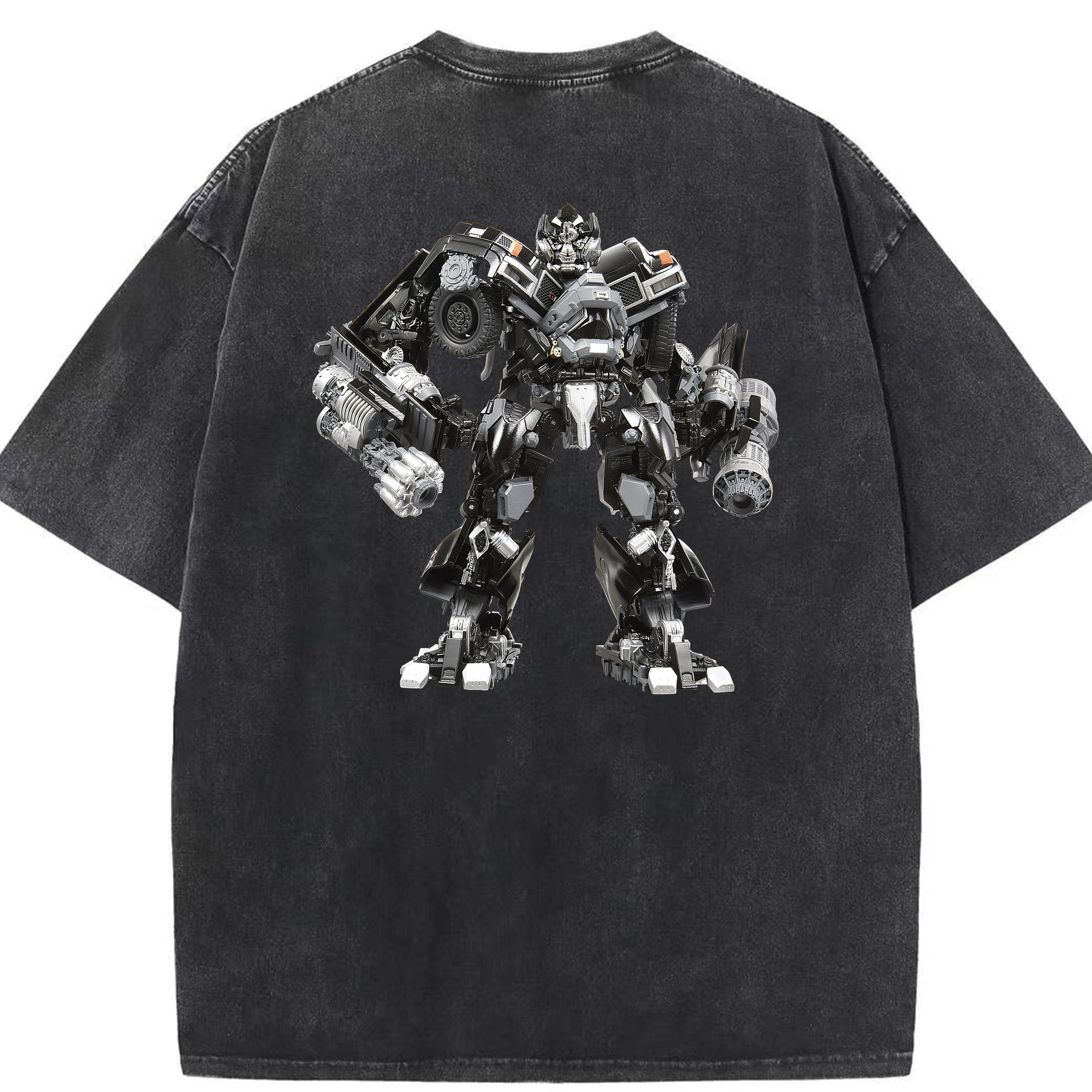 （画像用） Transformers トランスフォーマー 綿100% ヴィンテージ風 半袖Tシャツ（背面プリント）