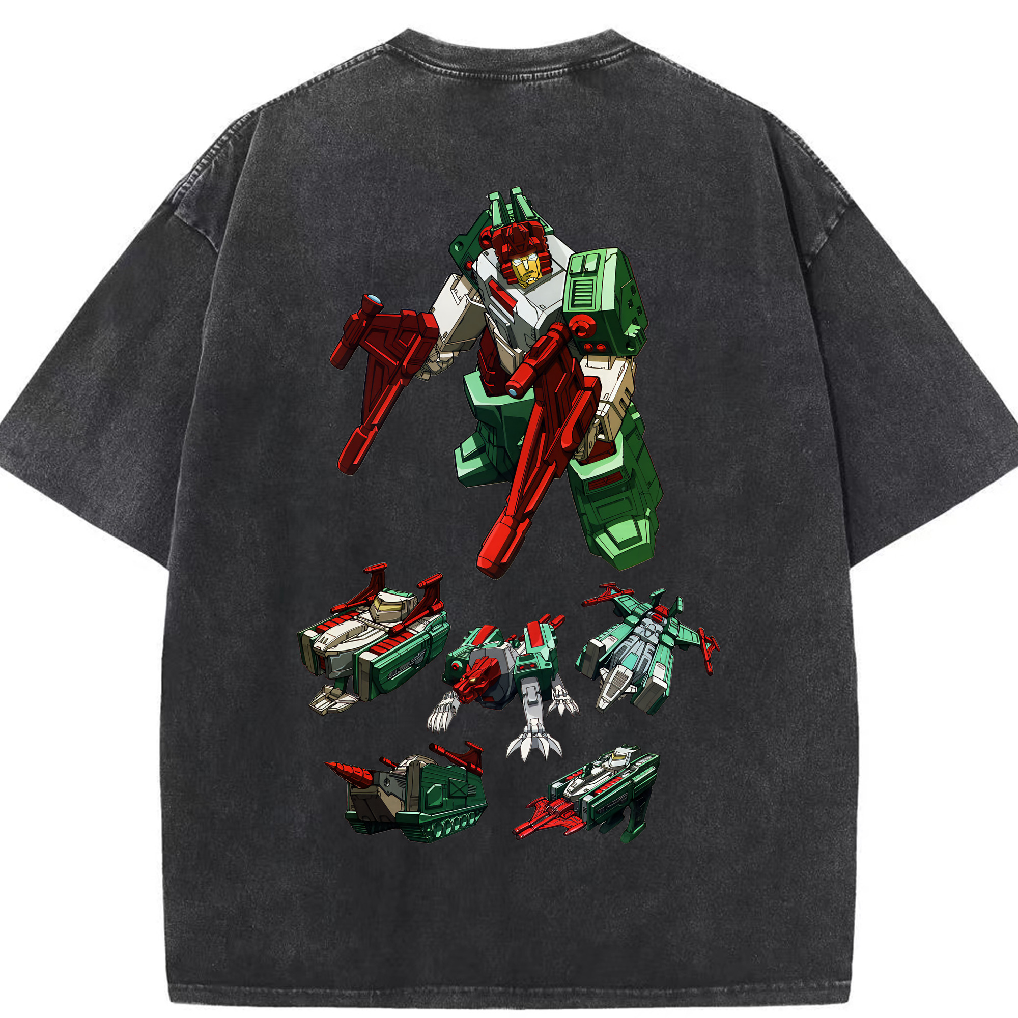 （画像用） Transformers トランスフォーマー 綿100% ヴィンテージ風 半袖Tシャツ（背面プリント）