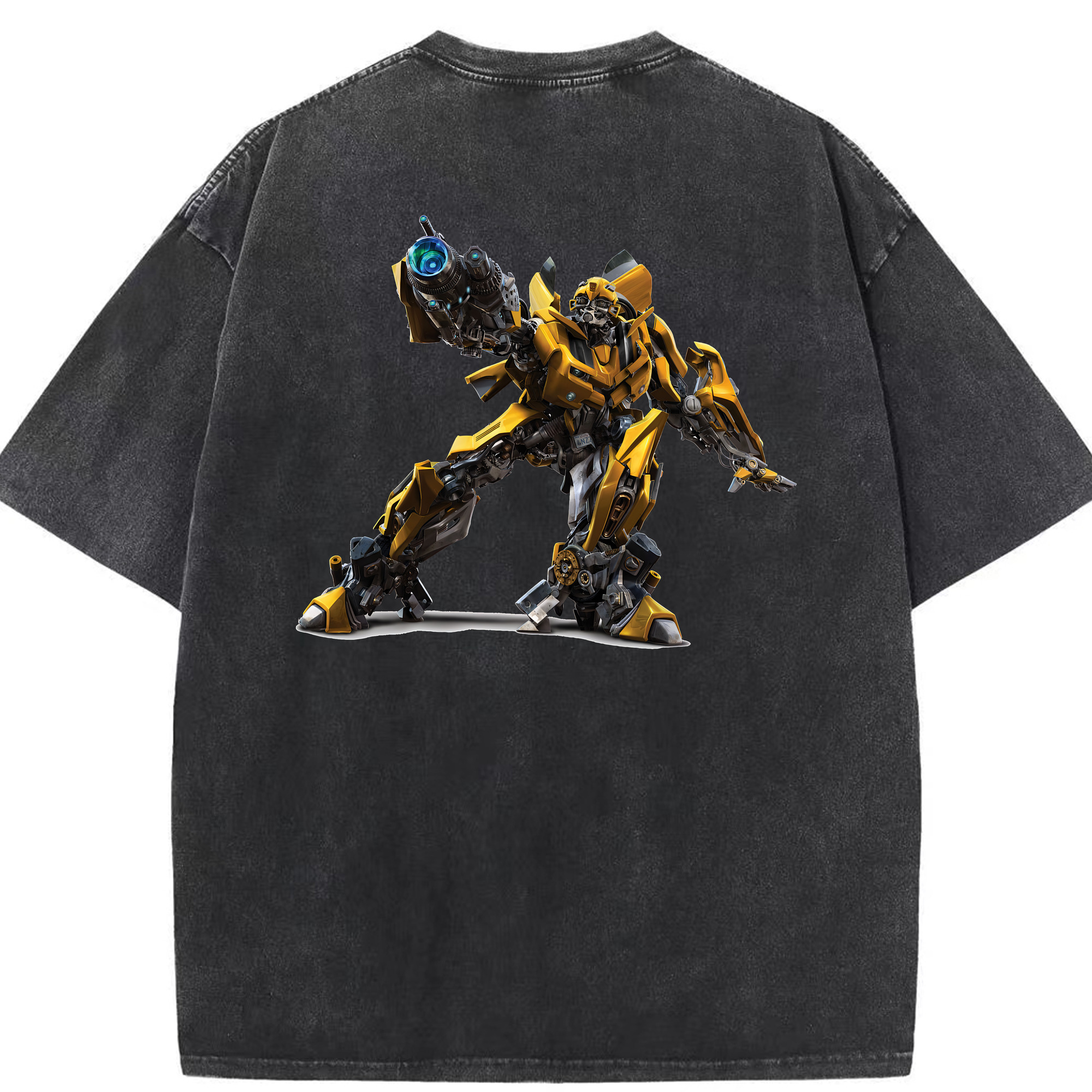 （画像用） Transformers トランスフォーマー 綿100% ヴィンテージ風 半袖Tシャツ（背面プリント）
