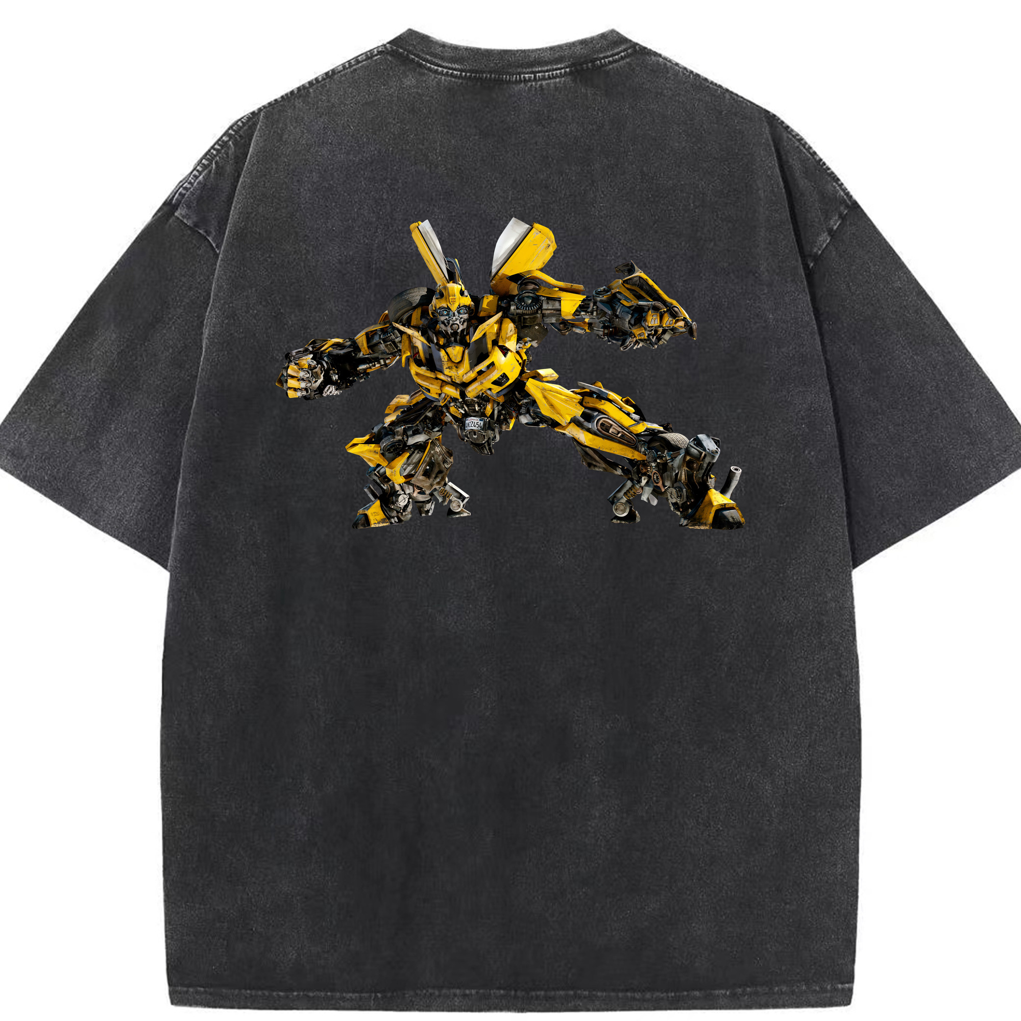 （画像用） Transformers トランスフォーマー 綿100% ヴィンテージ風 半袖Tシャツ（背面プリント）