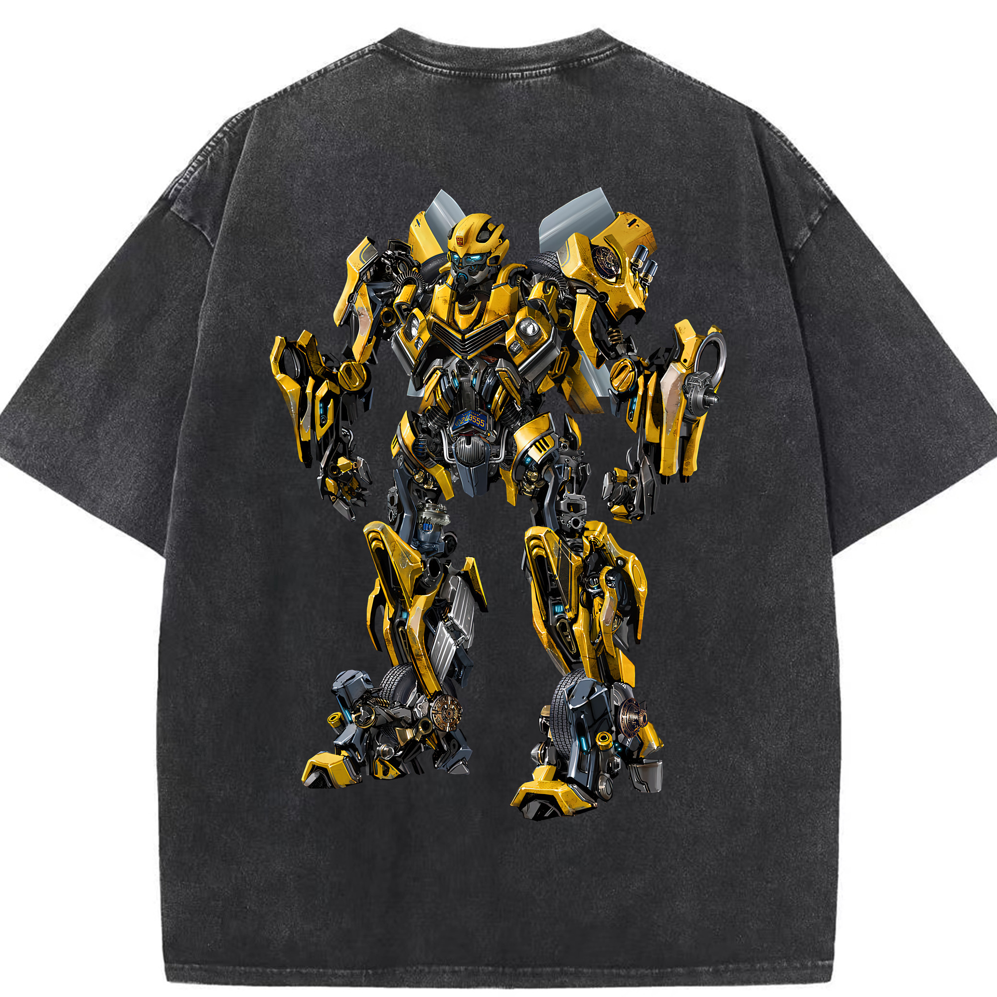 （画像用） Transformers トランスフォーマー 綿100% ヴィンテージ風 半袖Tシャツ（背面プリント）