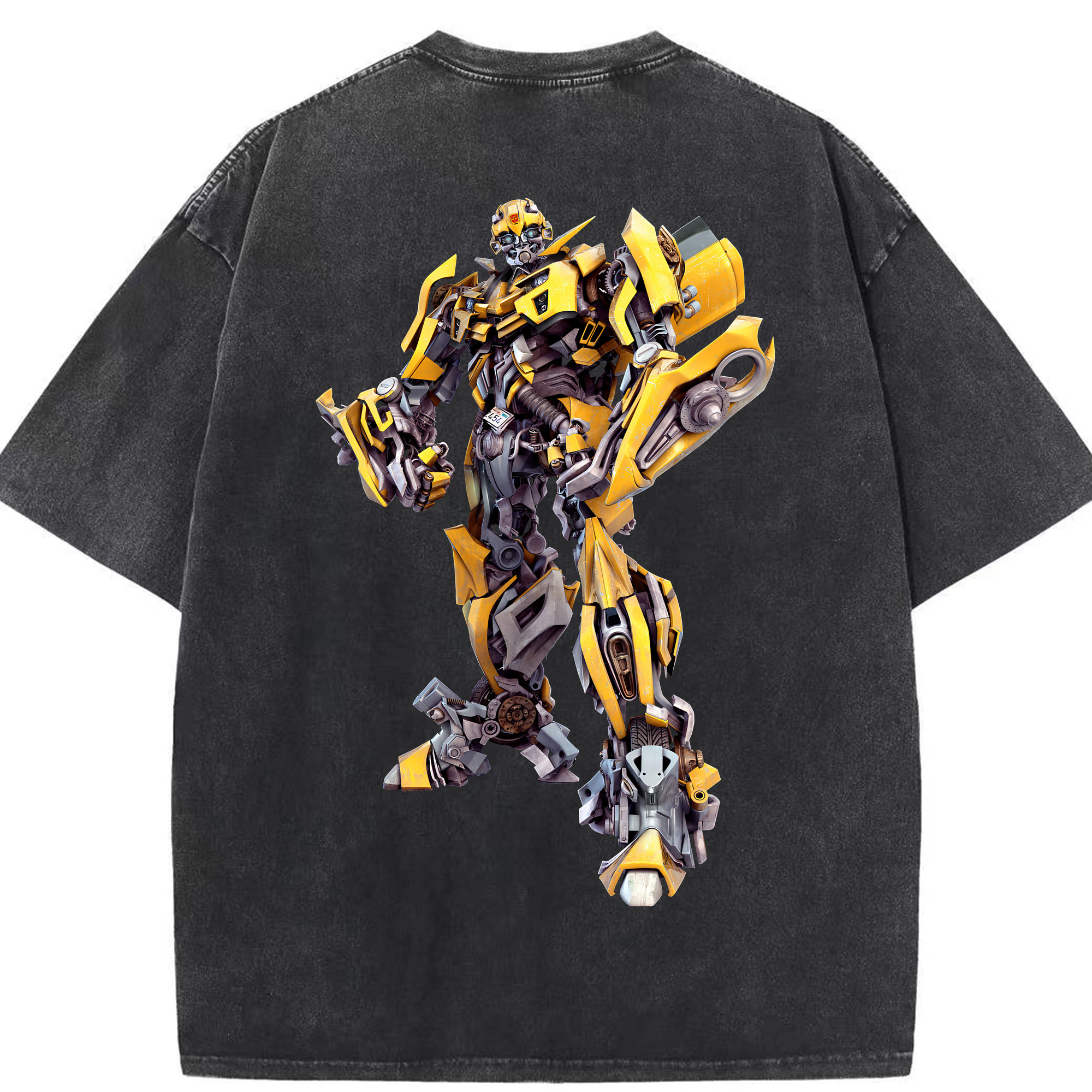 （画像用） Transformers トランスフォーマー 綿100% ヴィンテージ風 半袖Tシャツ（背面プリント）
