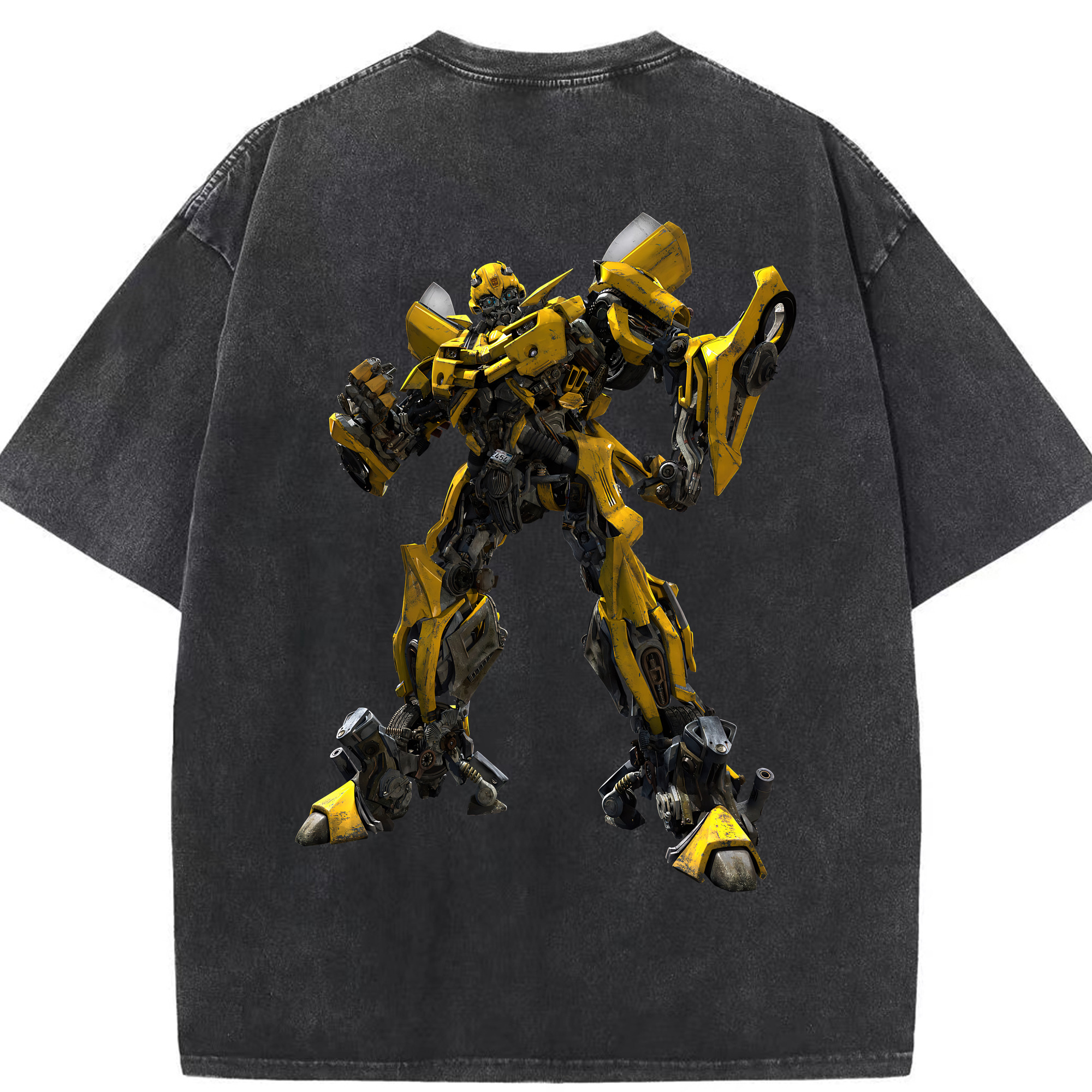 （画像用） Transformers トランスフォーマー 綿100% ヴィンテージ風 半袖Tシャツ（背面プリント）