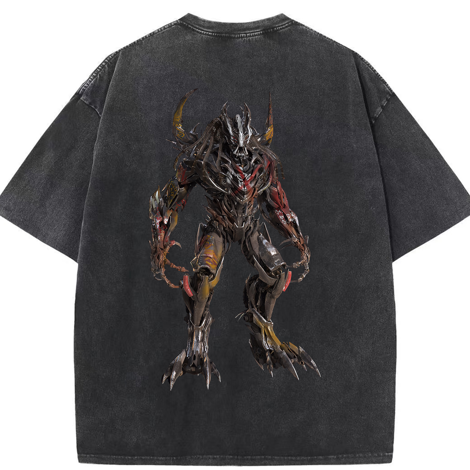 （画像用） Transformers トランスフォーマー 綿100% ヴィンテージ風 半袖Tシャツ（背面プリント）