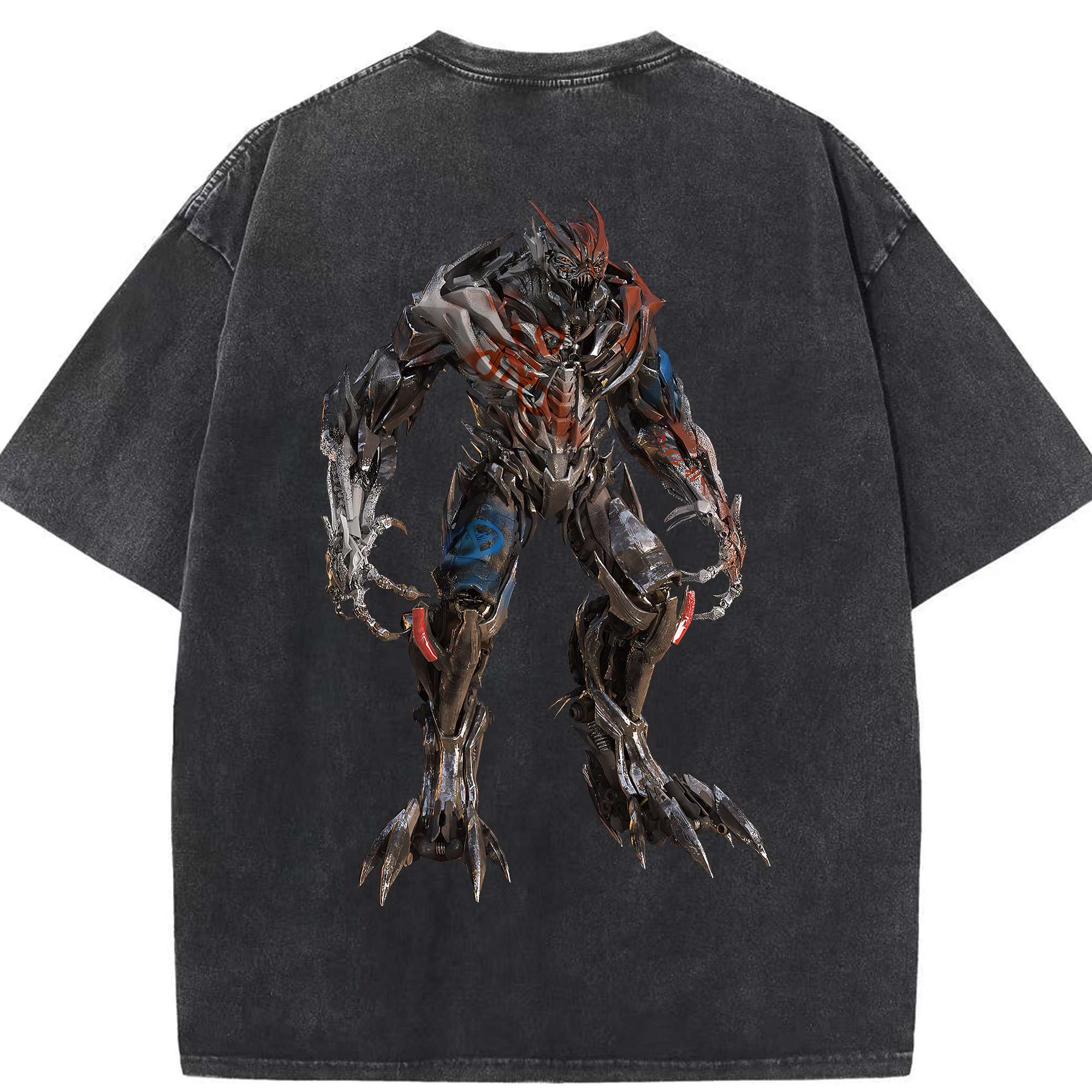 （画像用） Transformers トランスフォーマー 綿100% ヴィンテージ風 半袖Tシャツ（背面プリント）