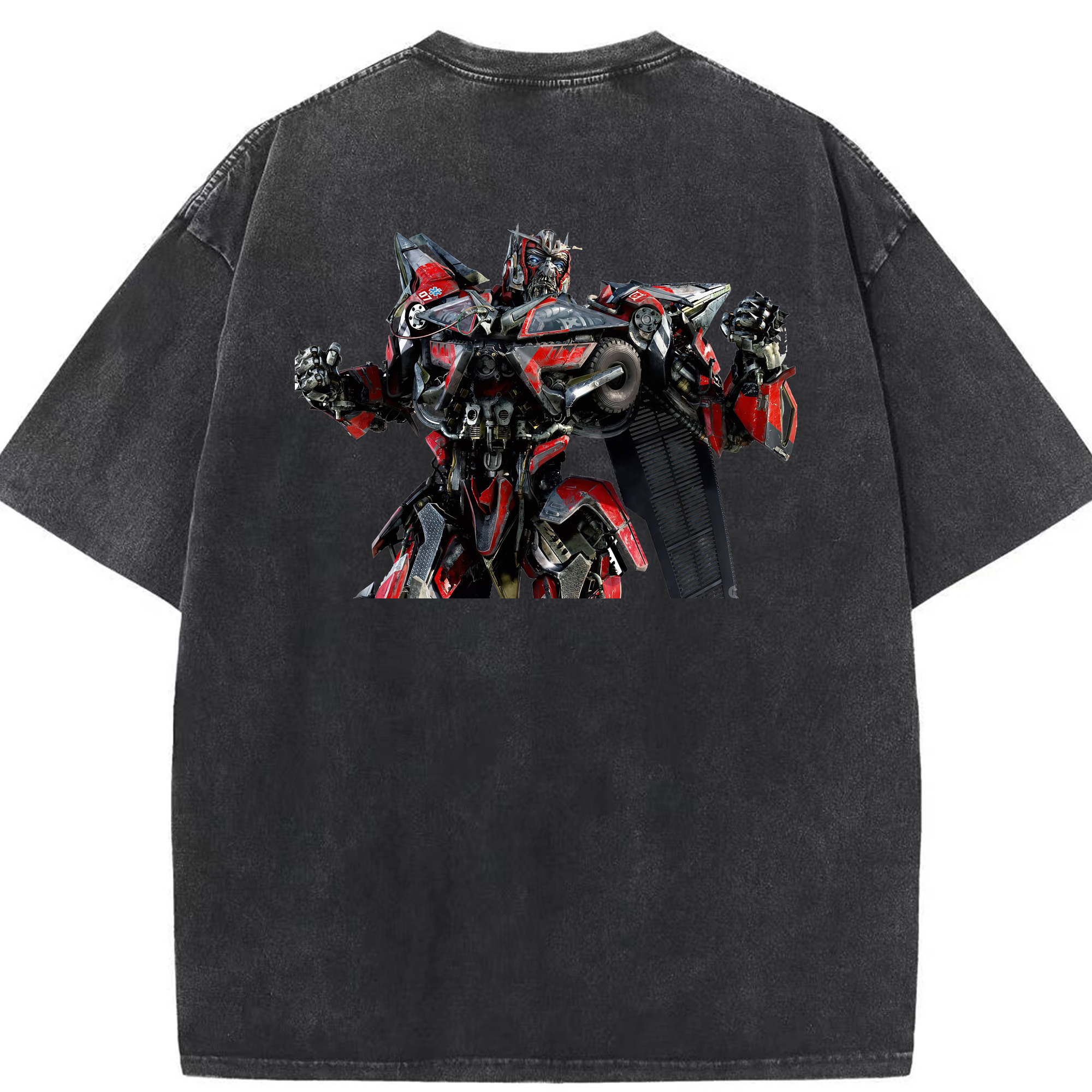 （画像用） Transformers トランスフォーマー 綿100% ヴィンテージ風 半袖Tシャツ（背面プリント）