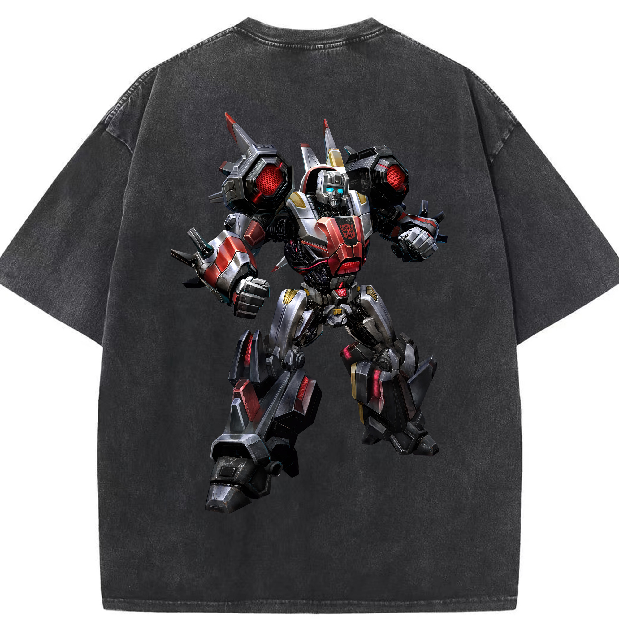（画像用） Transformers トランスフォーマー 綿100% ヴィンテージ風 半袖Tシャツ（背面プリント）