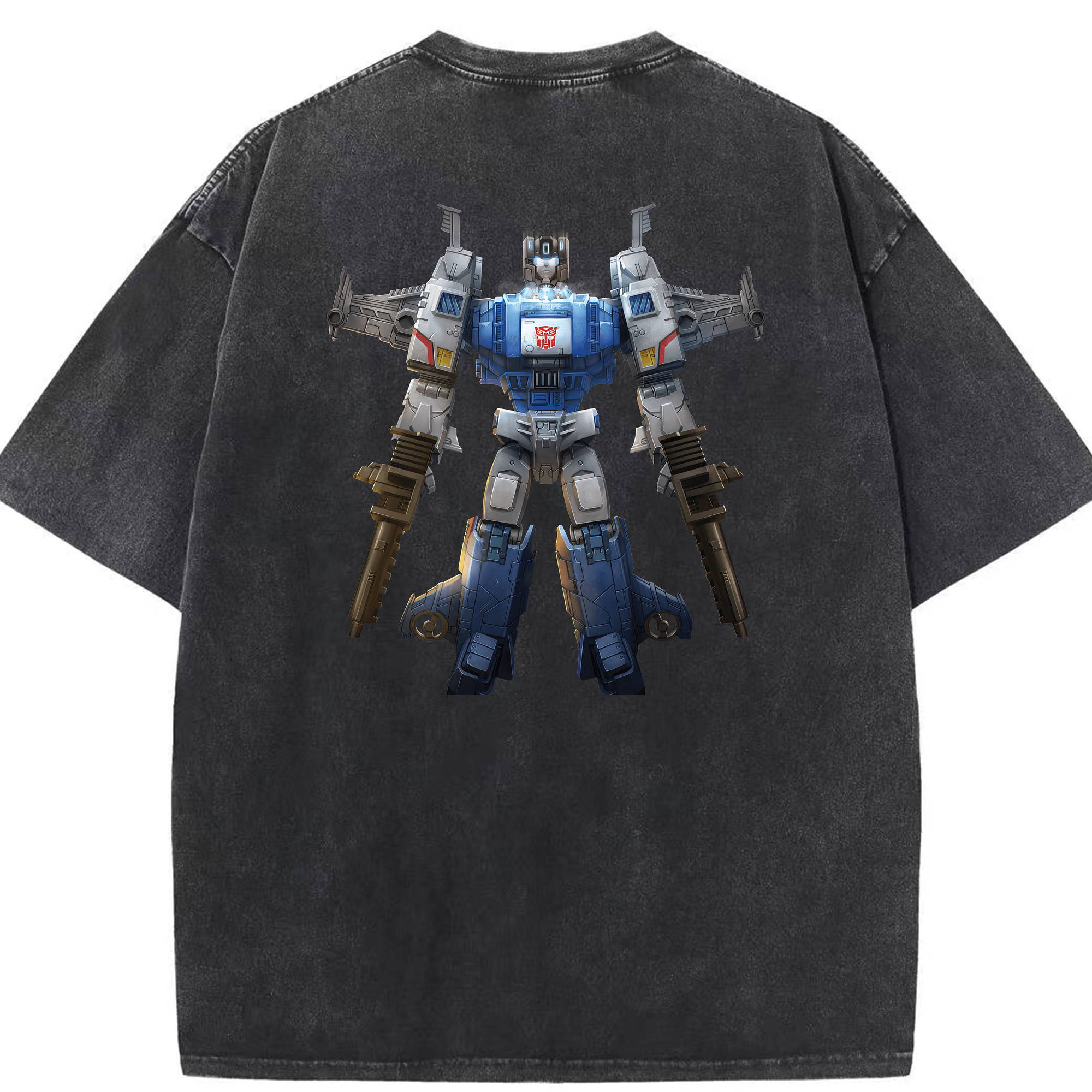 （画像用） Transformers トランスフォーマー 綿100% ヴィンテージ風 半袖Tシャツ（背面プリント）