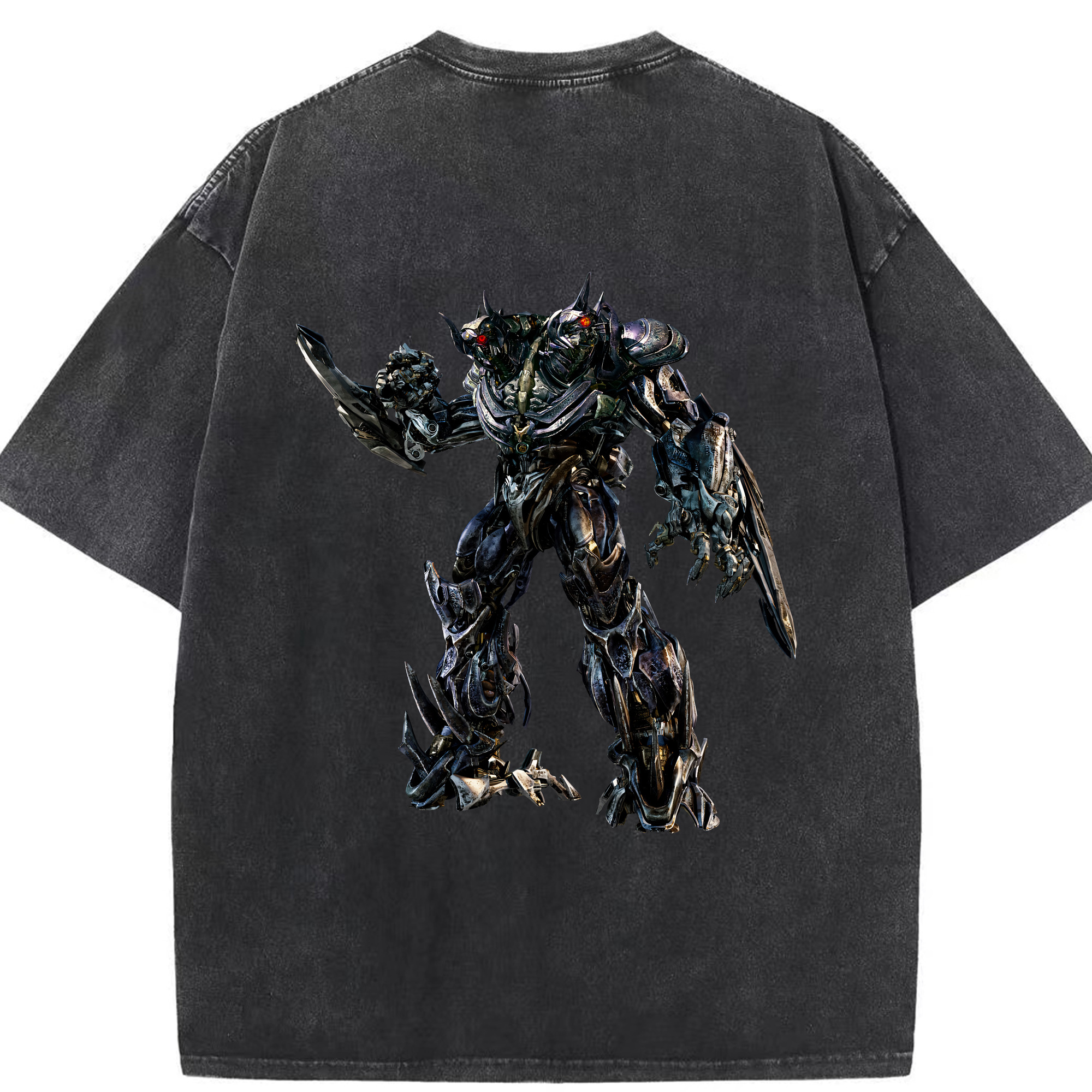 （画像用） Transformers トランスフォーマー 綿100% ヴィンテージ風 半袖Tシャツ（背面プリント）