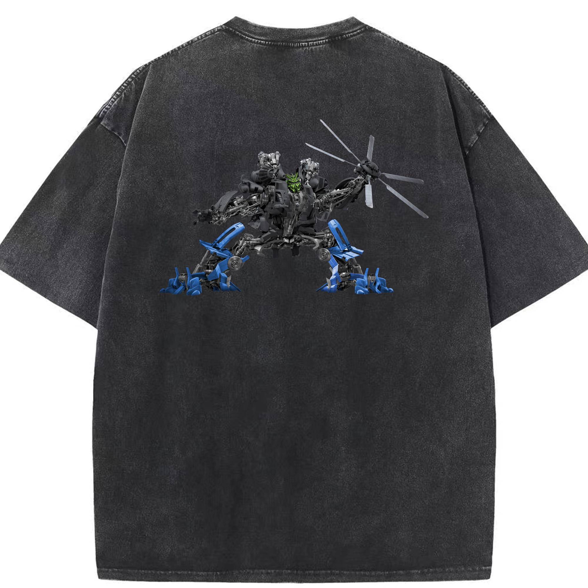 （画像用） Transformers トランスフォーマー 綿100% ヴィンテージ風 半袖Tシャツ（背面プリント）