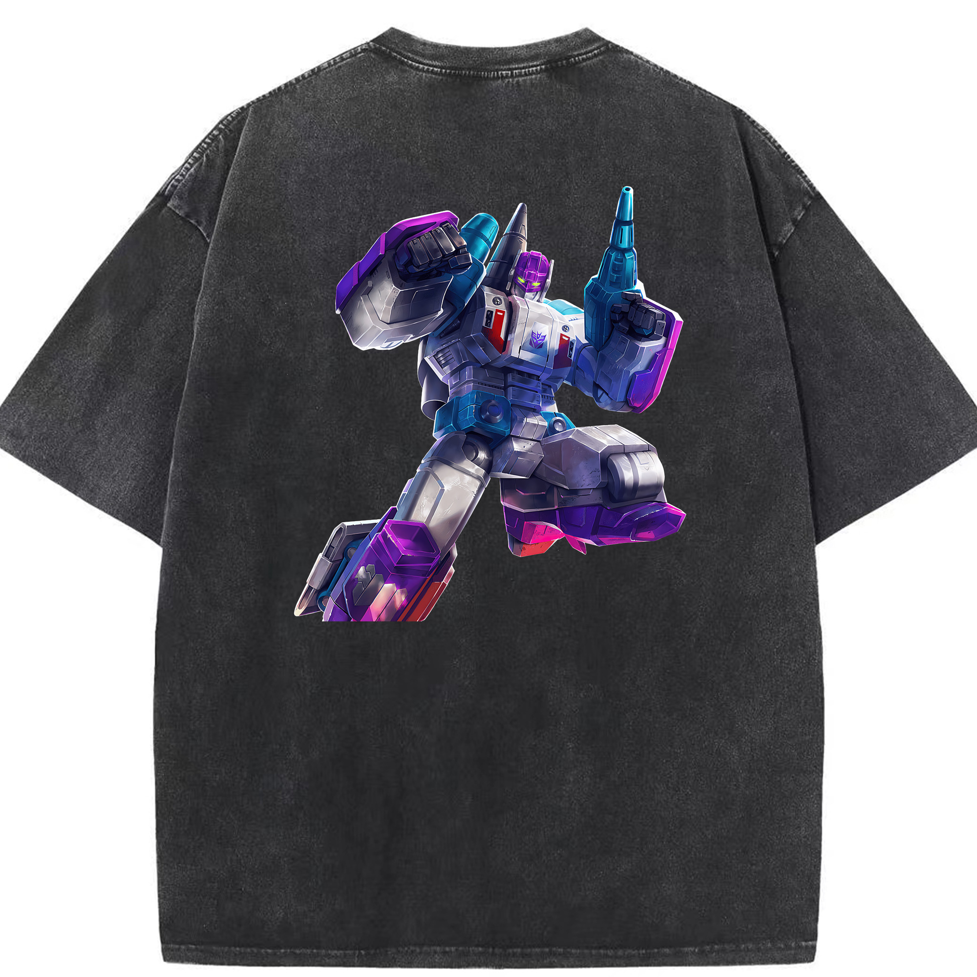 （画像用） Transformers トランスフォーマー 綿100% ヴィンテージ風 半袖Tシャツ（背面プリント）