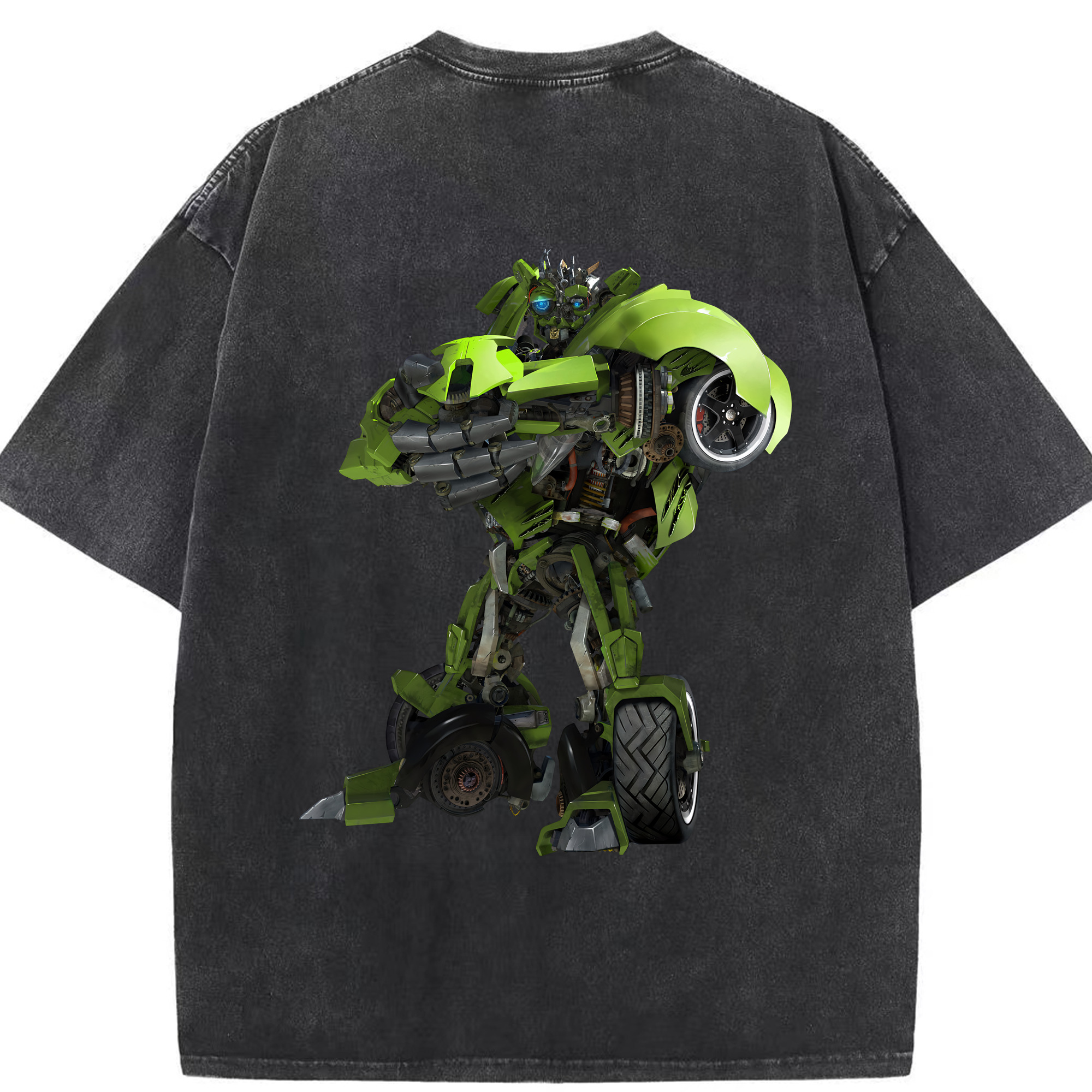 （画像用） Transformers トランスフォーマー 綿100% ヴィンテージ風 半袖Tシャツ（背面プリント）