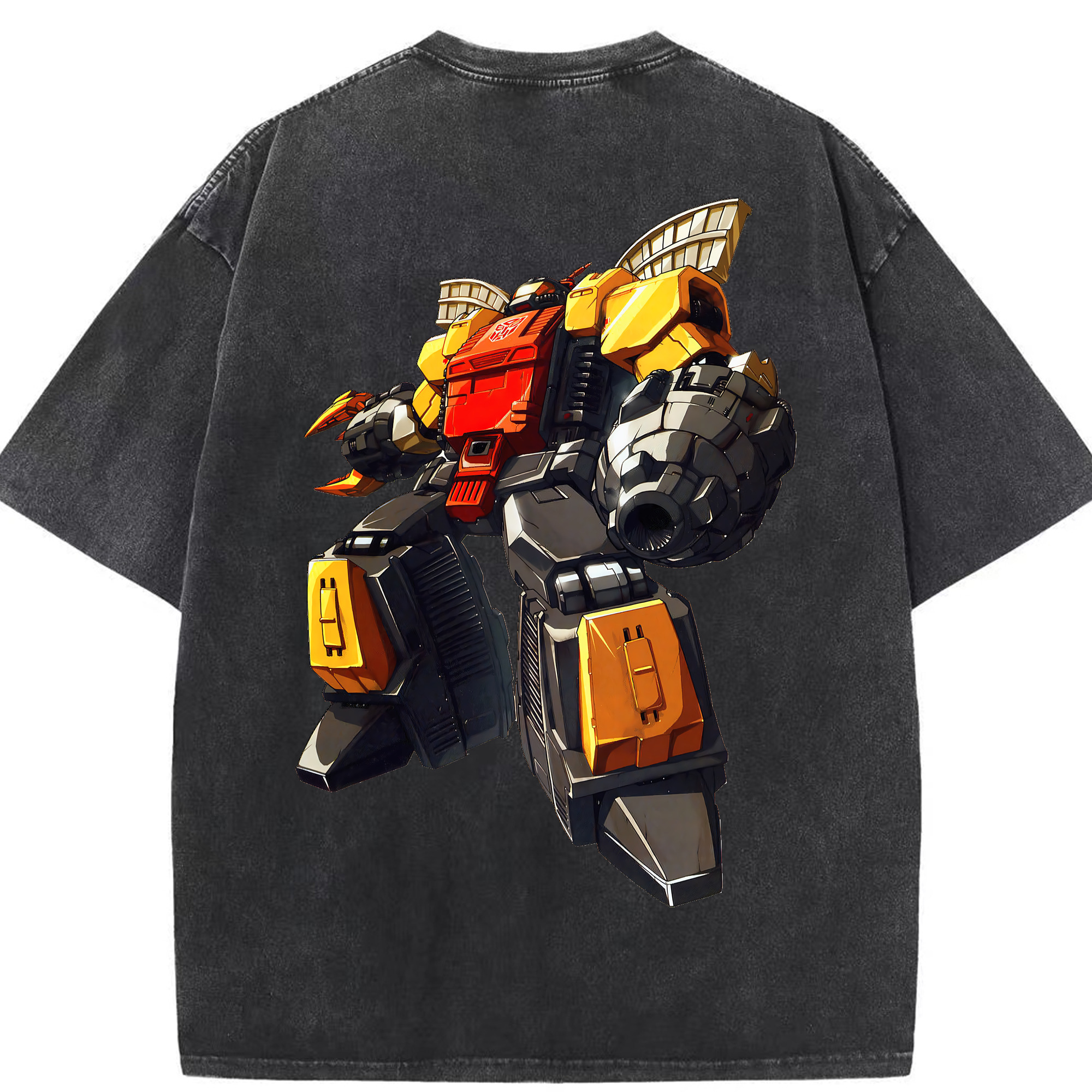 （画像用） Transformers トランスフォーマー 綿100% ヴィンテージ風 半袖Tシャツ（背面プリント）
