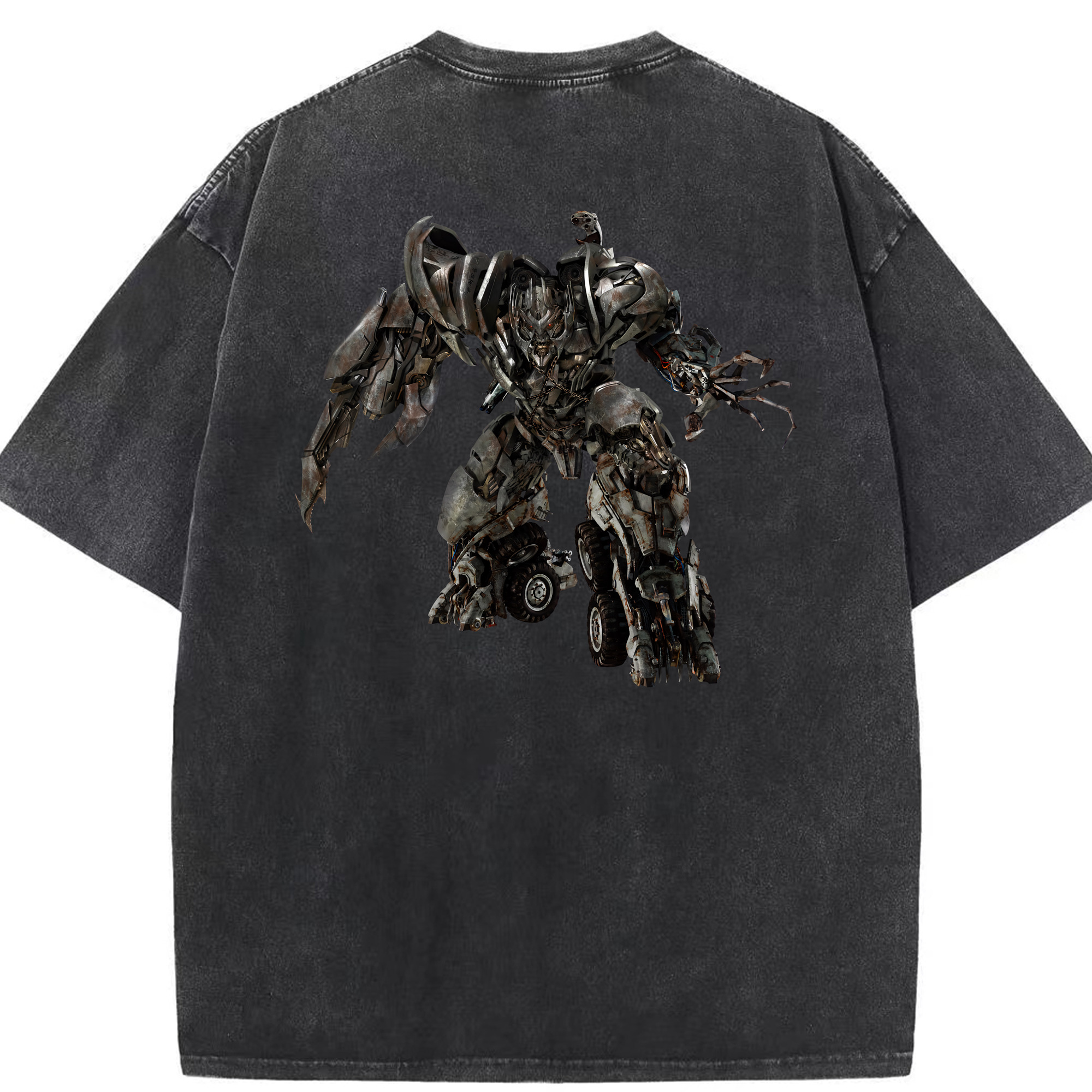（画像用） Transformers トランスフォーマー 綿100% ヴィンテージ風 半袖Tシャツ（背面プリント）