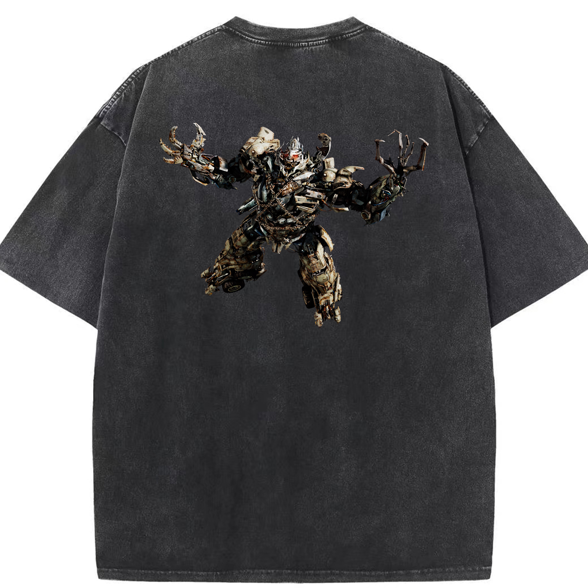 （画像用） Transformers トランスフォーマー 綿100% ヴィンテージ風 半袖Tシャツ（背面プリント）