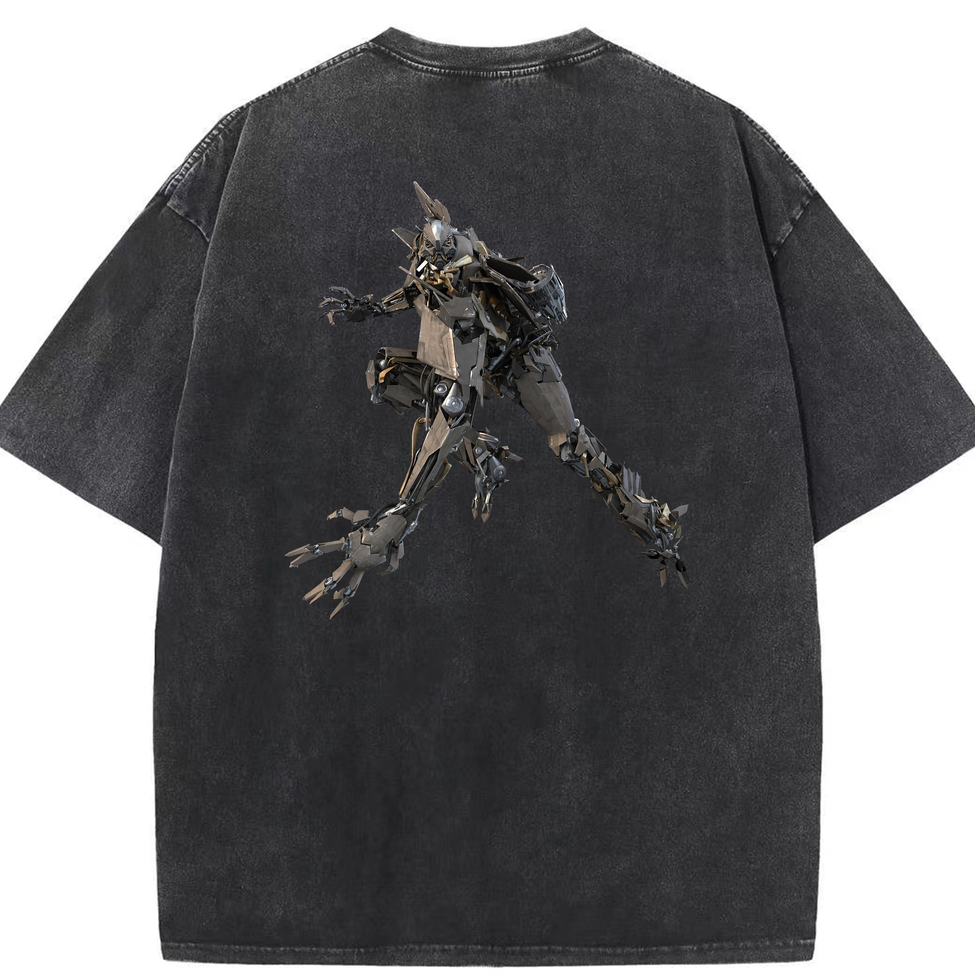 （画像用） Transformers トランスフォーマー 綿100% ヴィンテージ風 半袖Tシャツ（背面プリント）