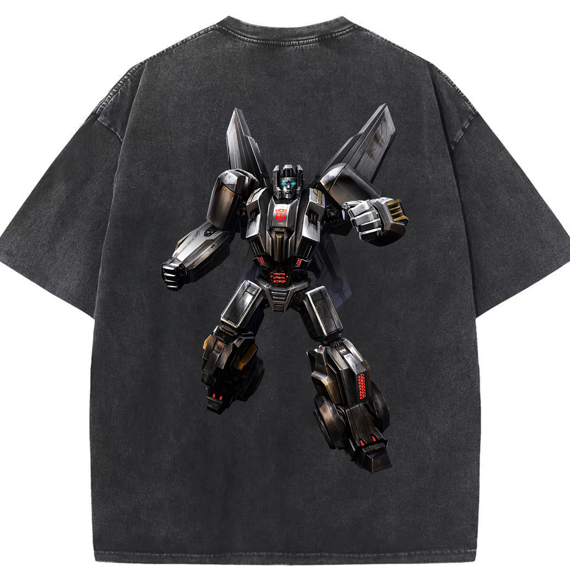 （画像用） Transformers トランスフォーマー 綿100% ヴィンテージ風 半袖Tシャツ（背面プリント）