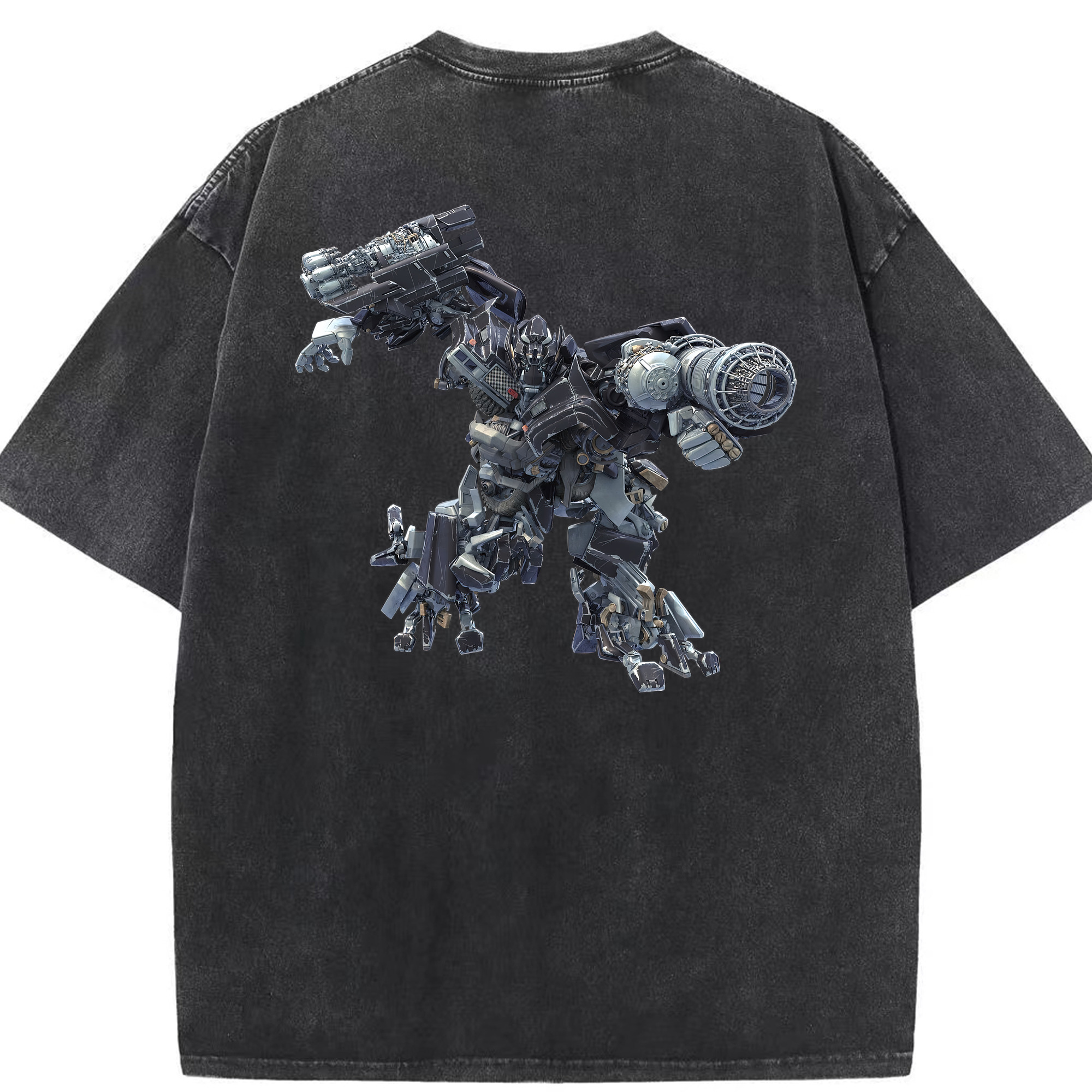 （画像用） Transformers トランスフォーマー 綿100% ヴィンテージ風 半袖Tシャツ（背面プリント）