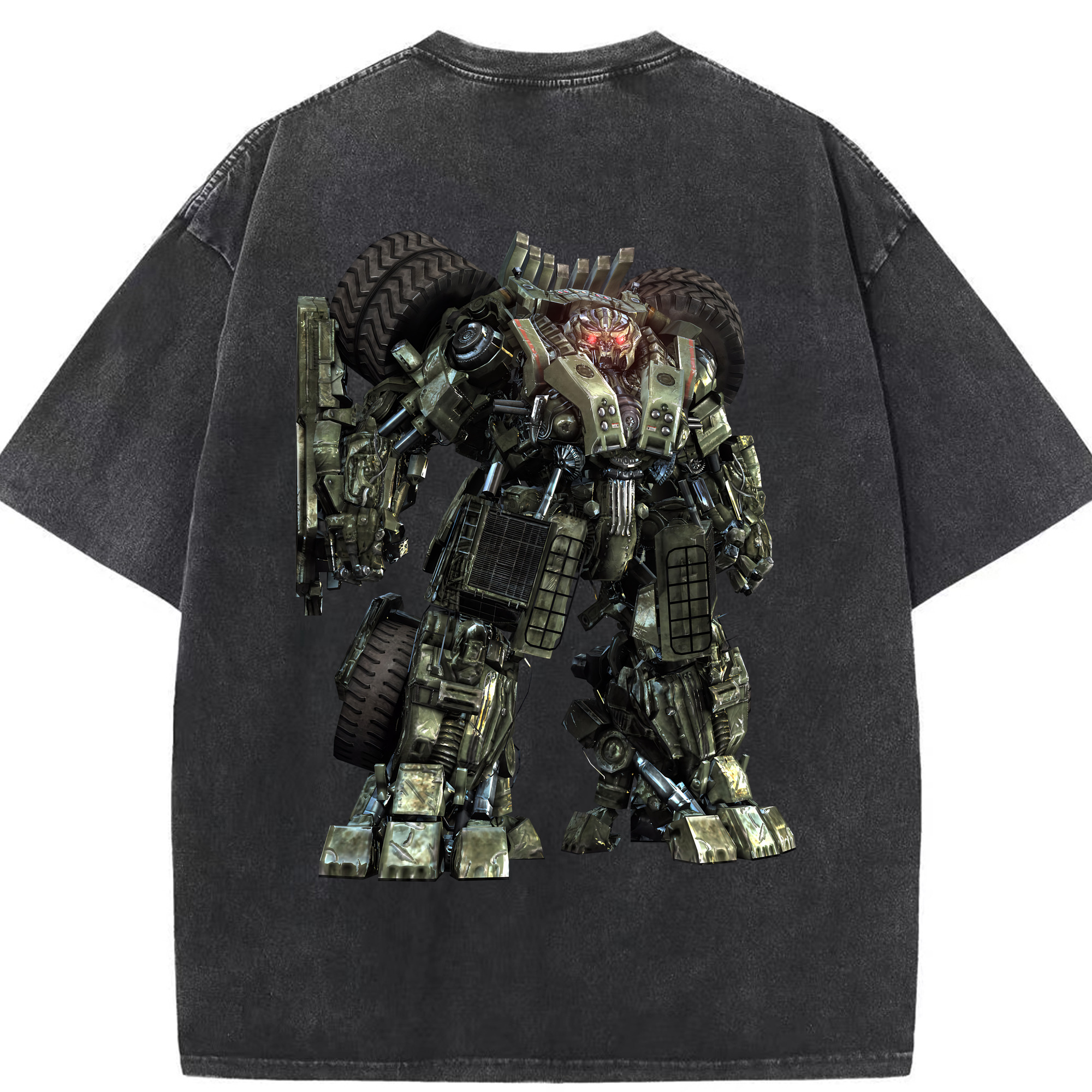 （画像用） Transformers トランスフォーマー 綿100% ヴィンテージ風 半袖Tシャツ（背面プリント）