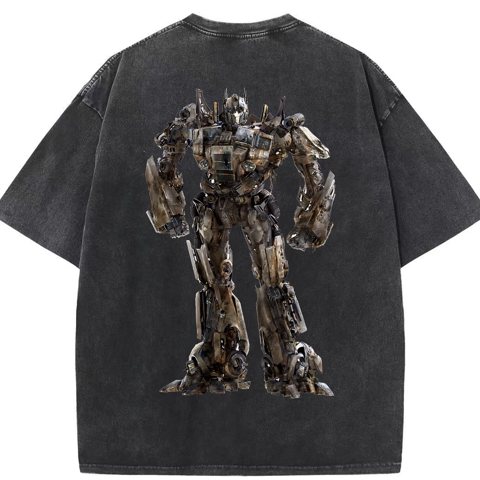（画像用） Transformers トランスフォーマー 綿100% ヴィンテージ風 半袖Tシャツ（背面プリント）