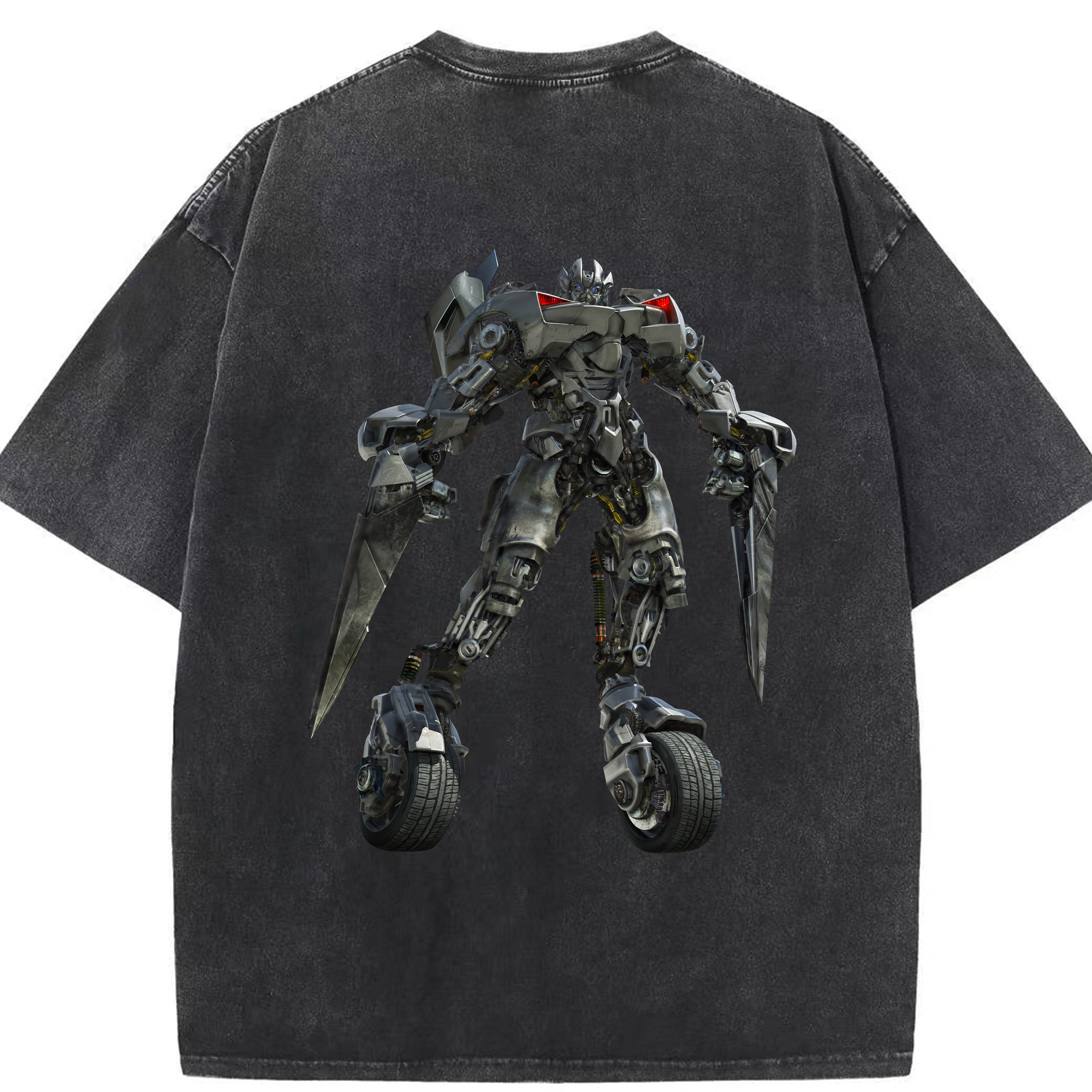 （画像用） Transformers トランスフォーマー 綿100% ヴィンテージ風 半袖Tシャツ（背面プリント）