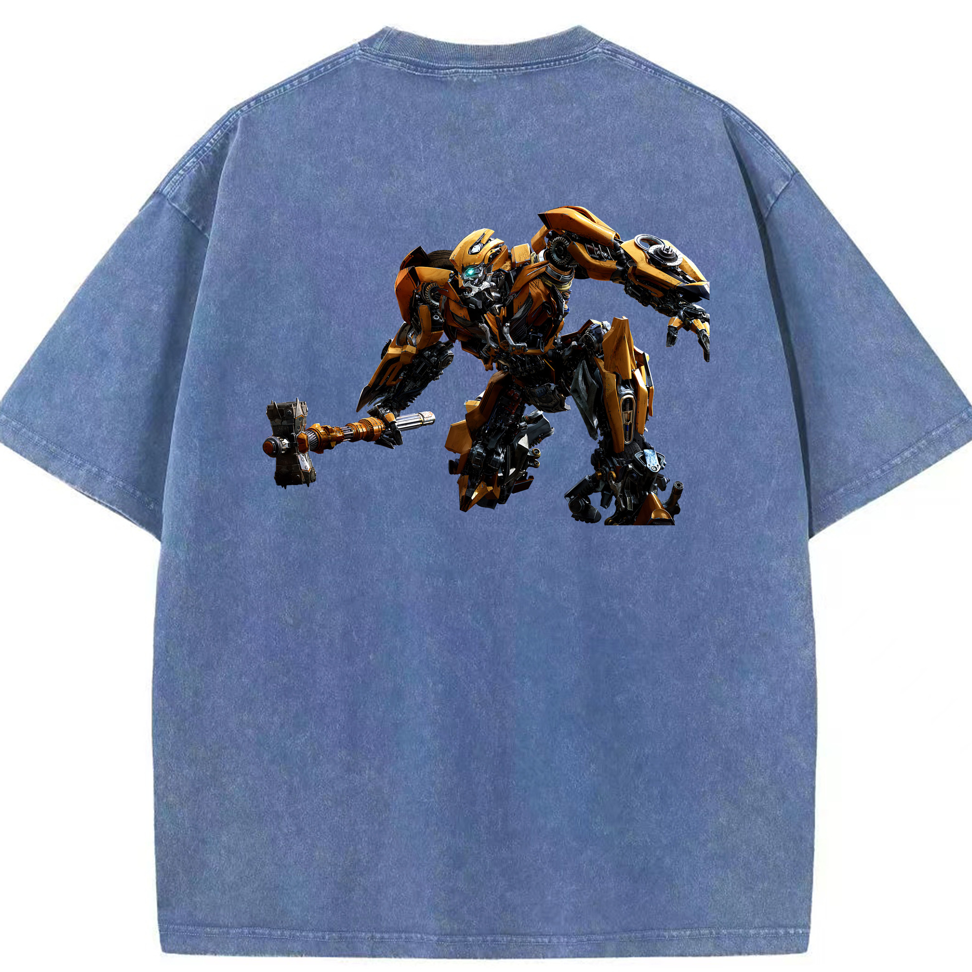 （画像用） Transformers トランスフォーマー 綿100% ヴィンテージ風 半袖Tシャツ（背面プリント）