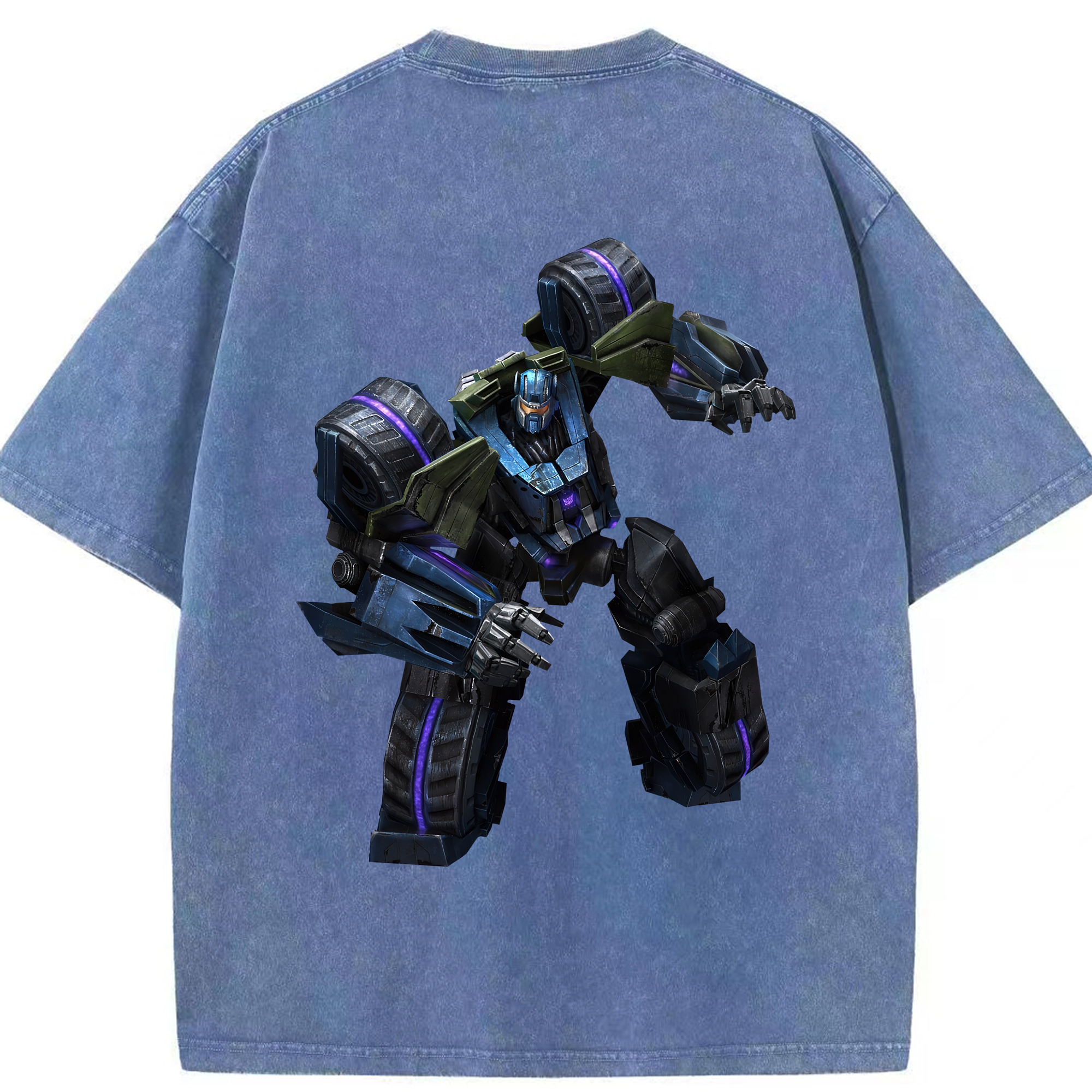 （画像用） Transformers トランスフォーマー 綿100% ヴィンテージ風 半袖Tシャツ（背面プリント）