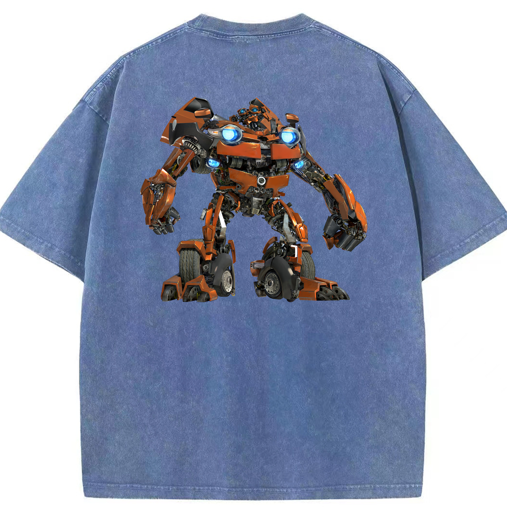 Transformers トランスフォーマー 綿100% ヴィンテージ風 半袖Tシャツ（背面プリント）
