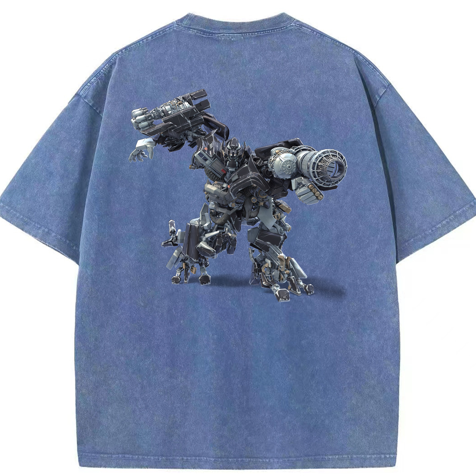 （画像用） Transformers トランスフォーマー 綿100% ヴィンテージ風 半袖Tシャツ（背面プリント）