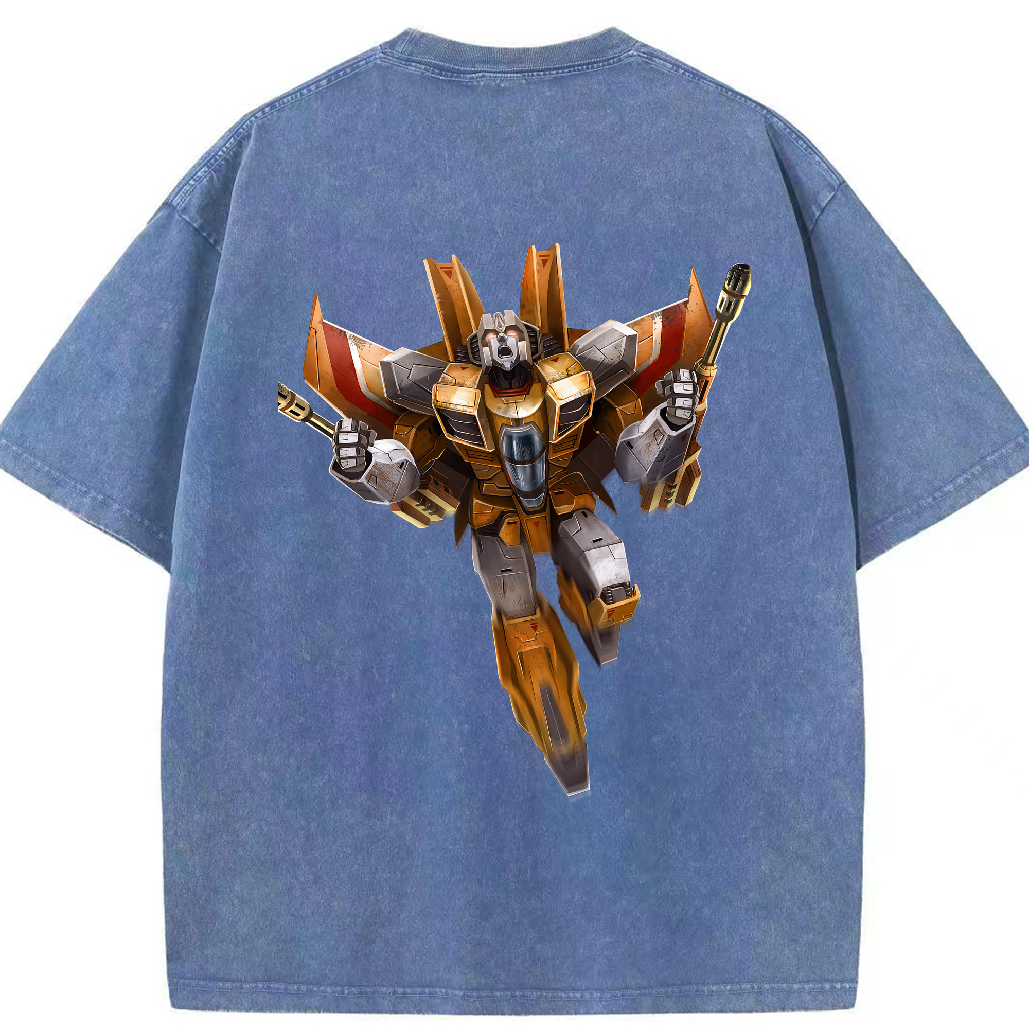 （画像用） Transformers トランスフォーマー 綿100% ヴィンテージ風 半袖Tシャツ（背面プリント）