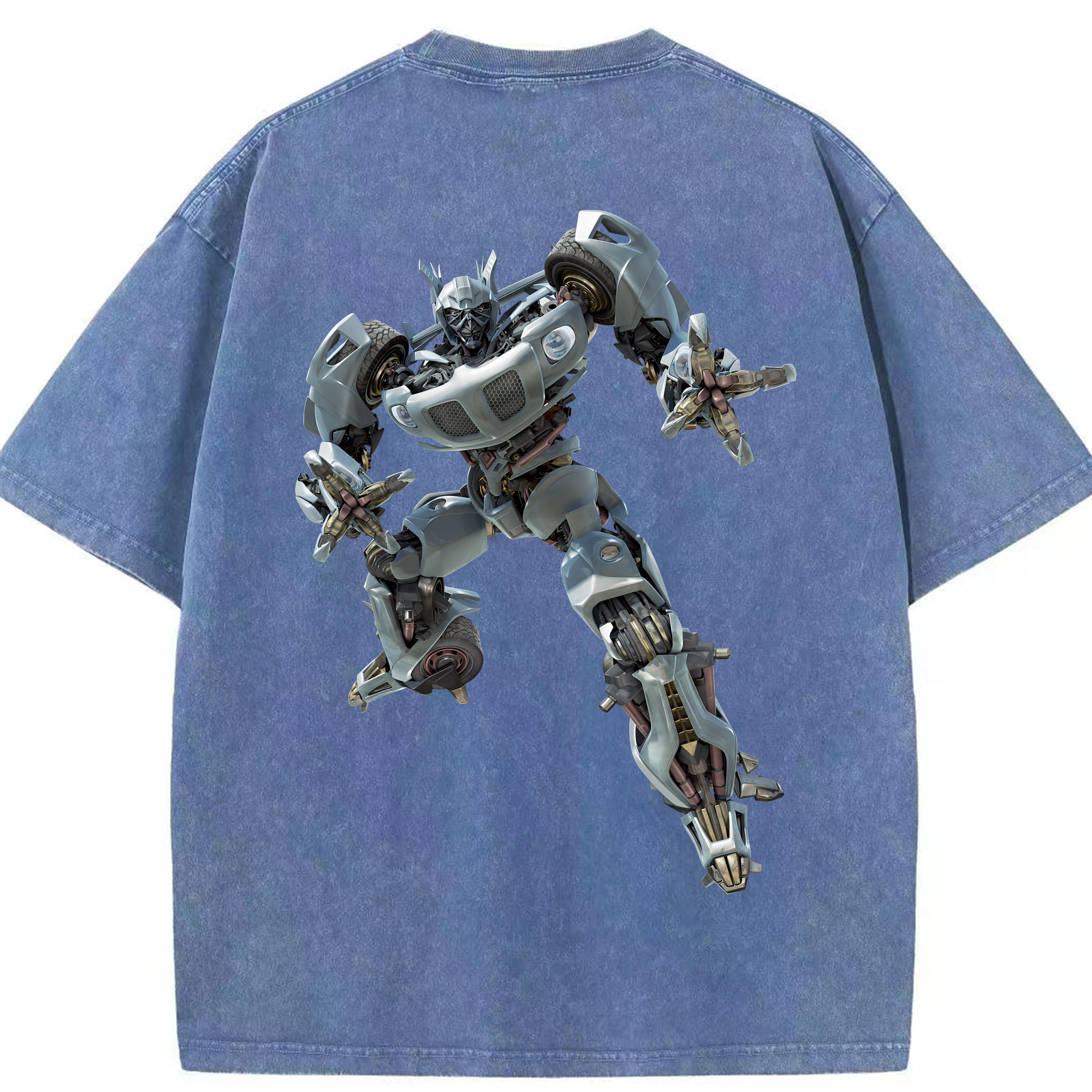 （画像用） Transformers トランスフォーマー 綿100% ヴィンテージ風 半袖Tシャツ（背面プリント）