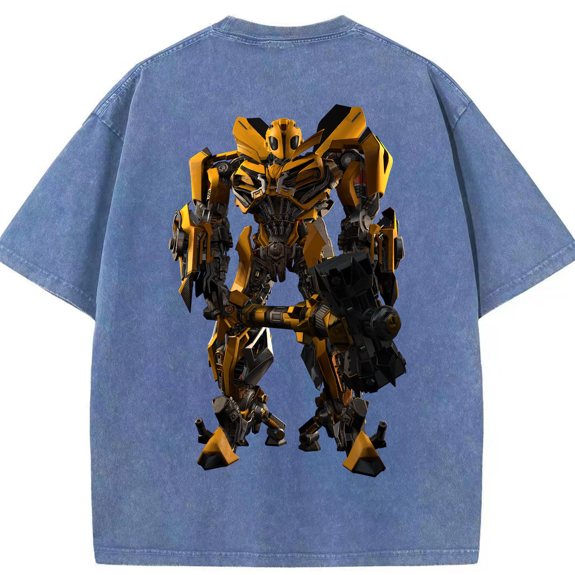 （画像用） Transformers トランスフォーマー 綿100% ヴィンテージ風 半袖Tシャツ（背面プリント）