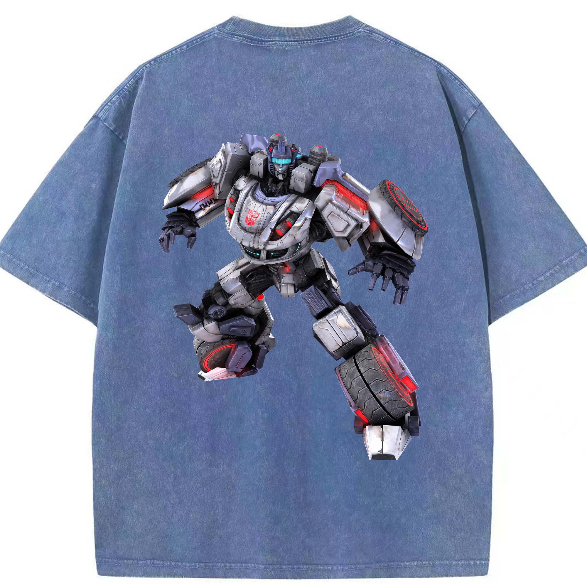 （画像用） Transformers トランスフォーマー 綿100% ヴィンテージ風 半袖Tシャツ（背面プリント）