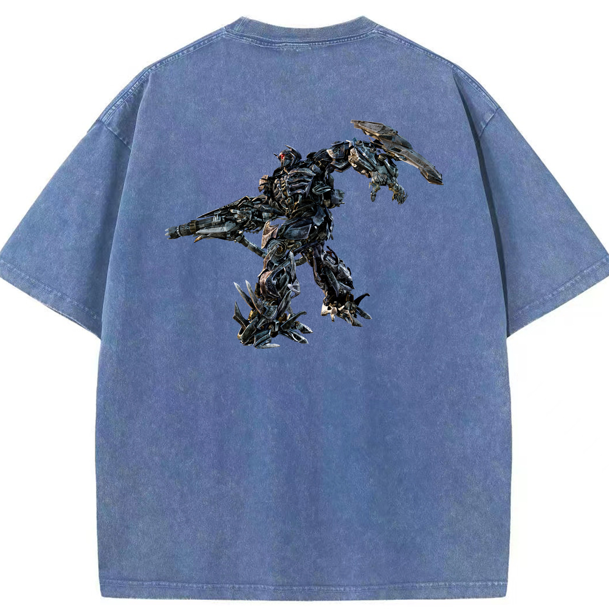 （画像用） Transformers トランスフォーマー 綿100% ヴィンテージ風 半袖Tシャツ（背面プリント）