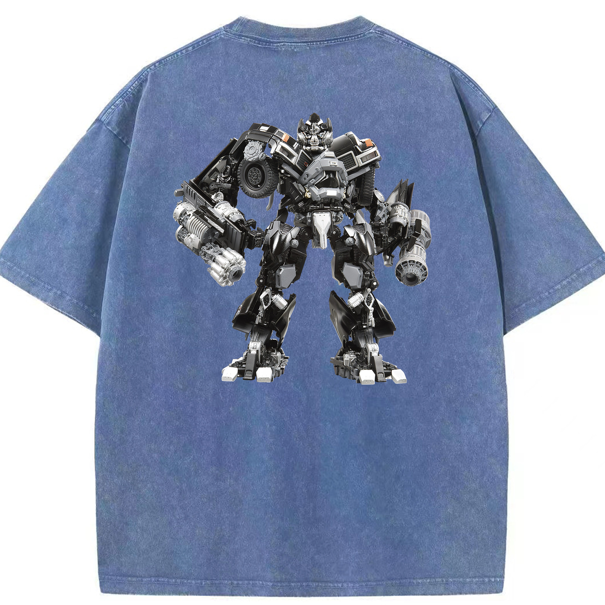 （画像用） Transformers トランスフォーマー 綿100% ヴィンテージ風 半袖Tシャツ（背面プリント）