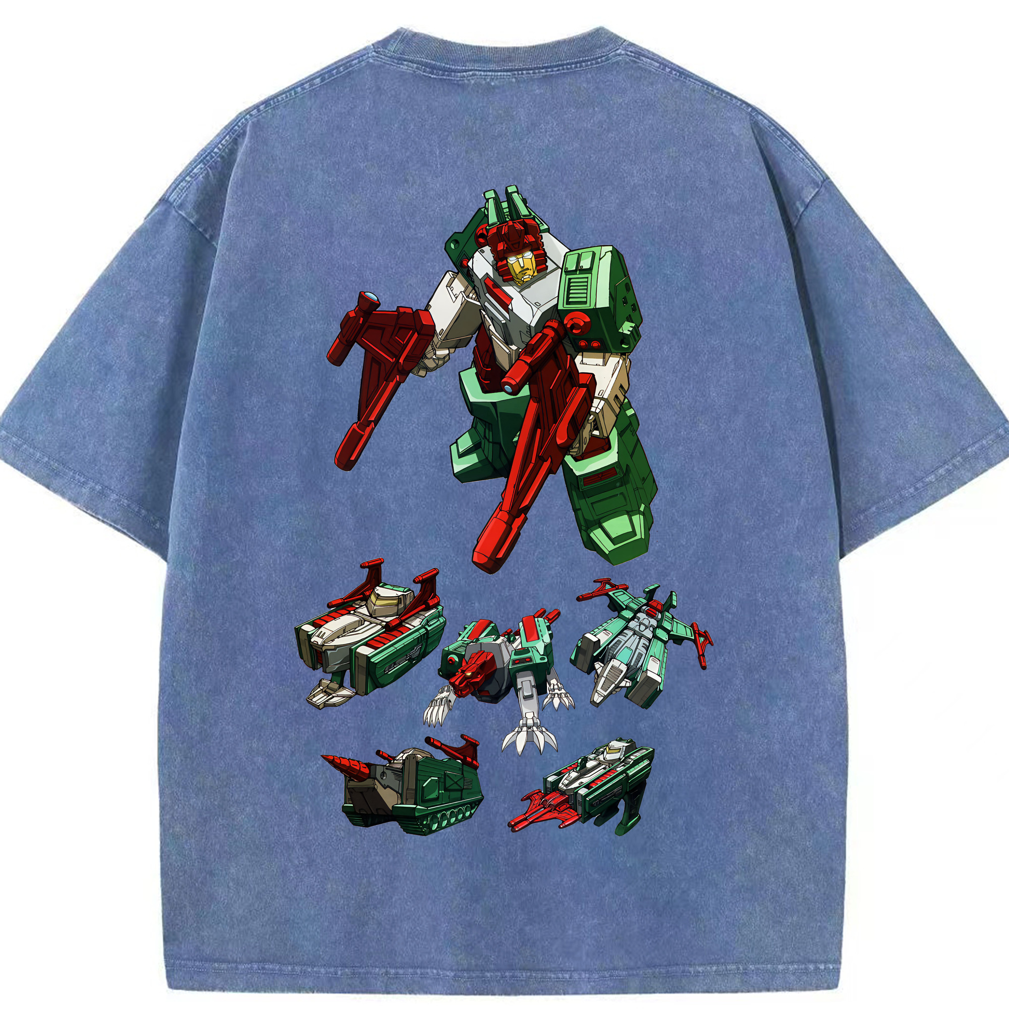 （画像用） Transformers トランスフォーマー 綿100% ヴィンテージ風 半袖Tシャツ（背面プリント）