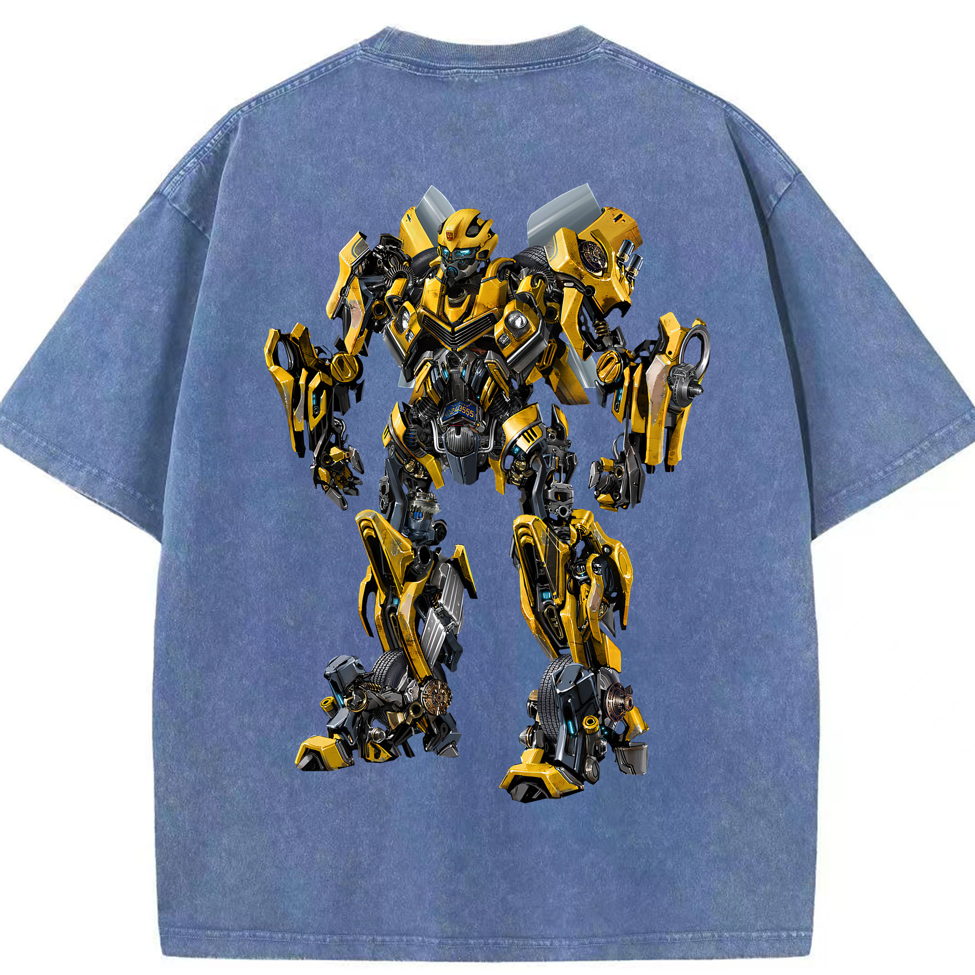 （画像用） Transformers トランスフォーマー 綿100% ヴィンテージ風 半袖Tシャツ（背面プリント）
