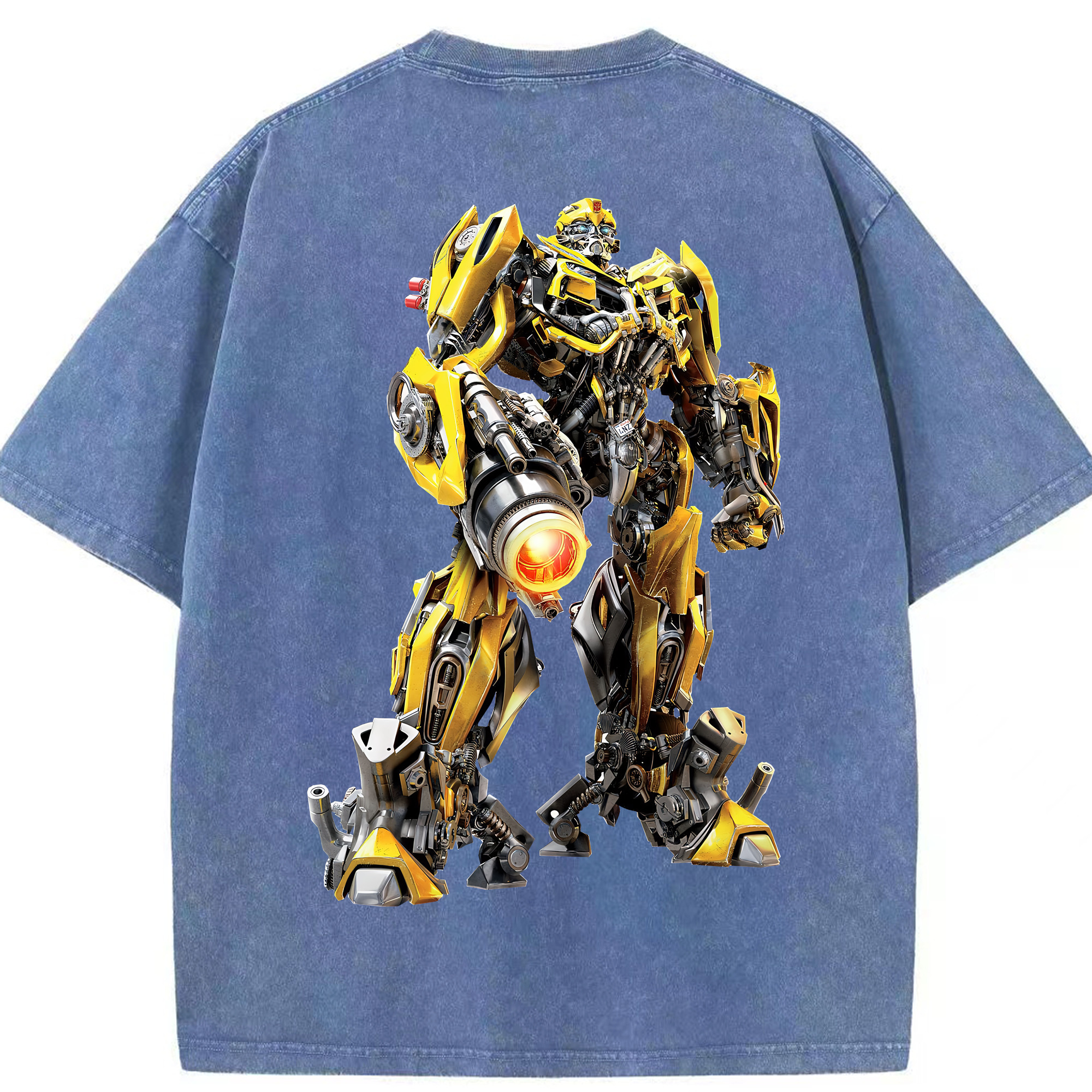 （画像用） Transformers トランスフォーマー 綿100% ヴィンテージ風 半袖Tシャツ（背面プリント）