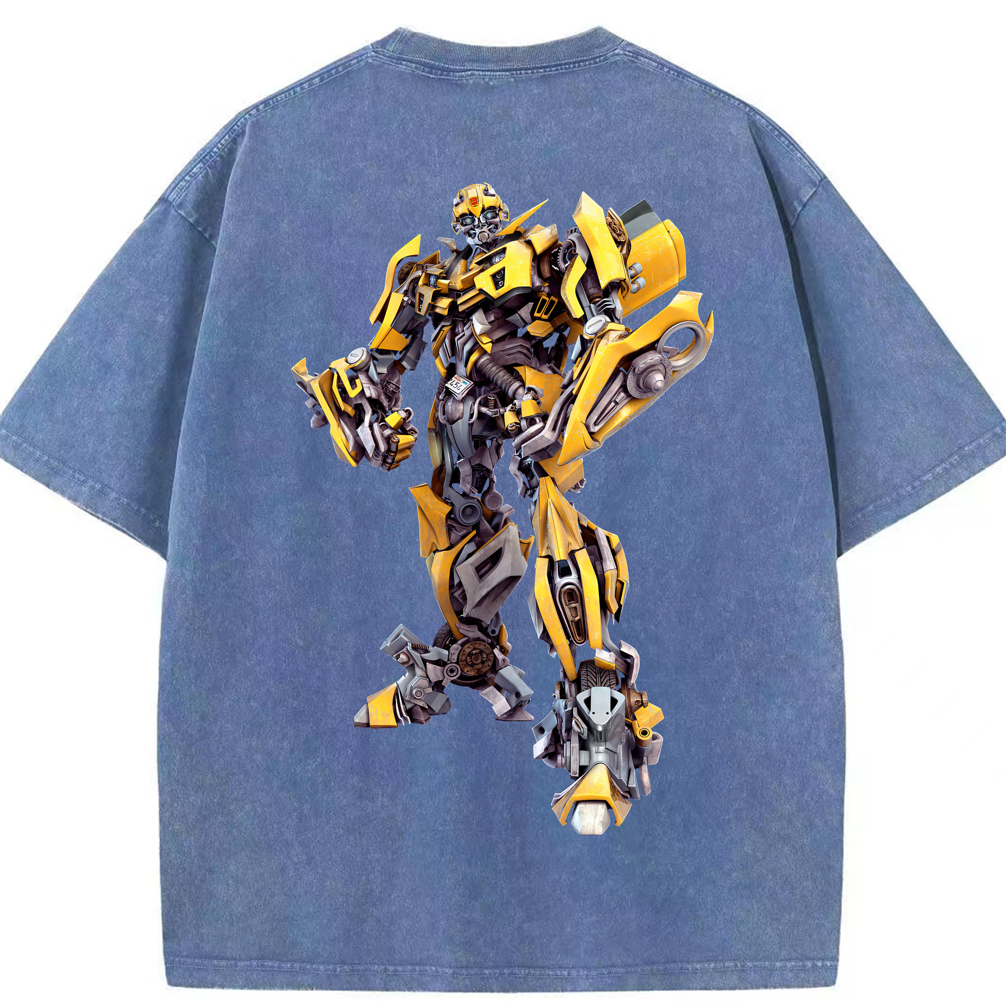 （画像用） Transformers トランスフォーマー 綿100% ヴィンテージ風 半袖Tシャツ（背面プリント）