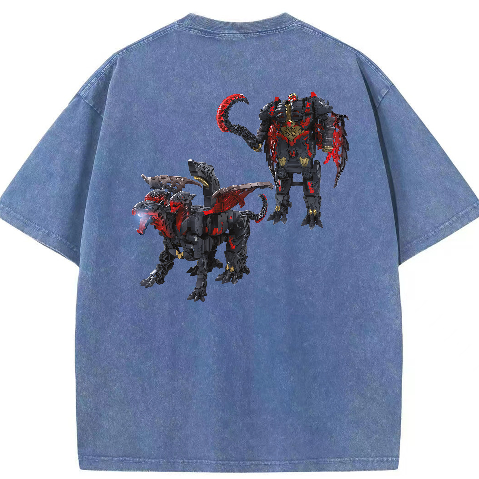 （画像用） Transformers トランスフォーマー 綿100% ヴィンテージ風 半袖Tシャツ（背面プリント）