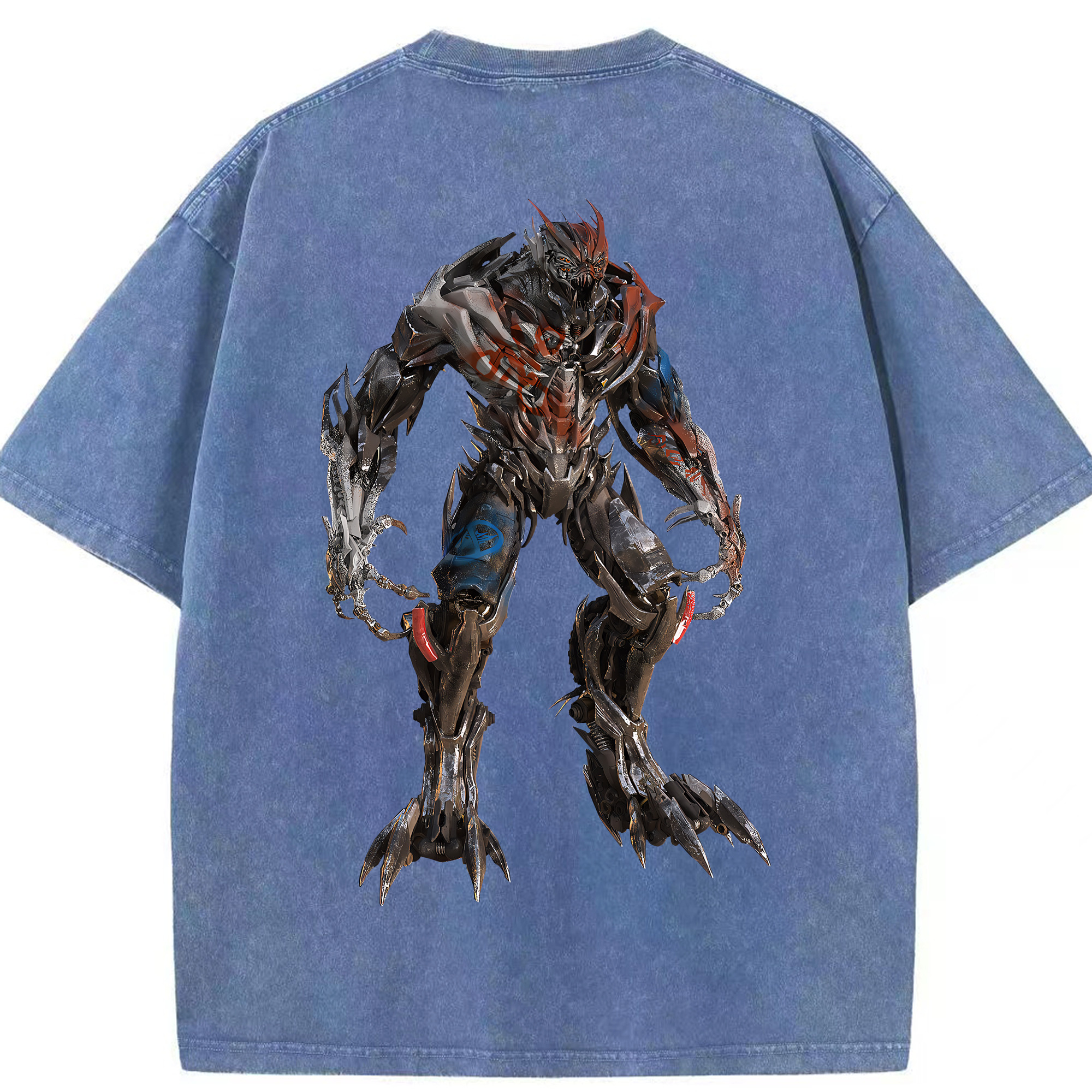 （画像用） Transformers トランスフォーマー 綿100% ヴィンテージ風 半袖Tシャツ（背面プリント）