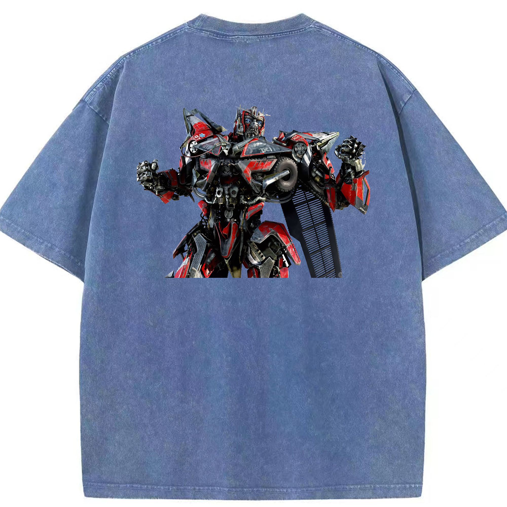 （画像用） Transformers トランスフォーマー 綿100% ヴィンテージ風 半袖Tシャツ（背面プリント）