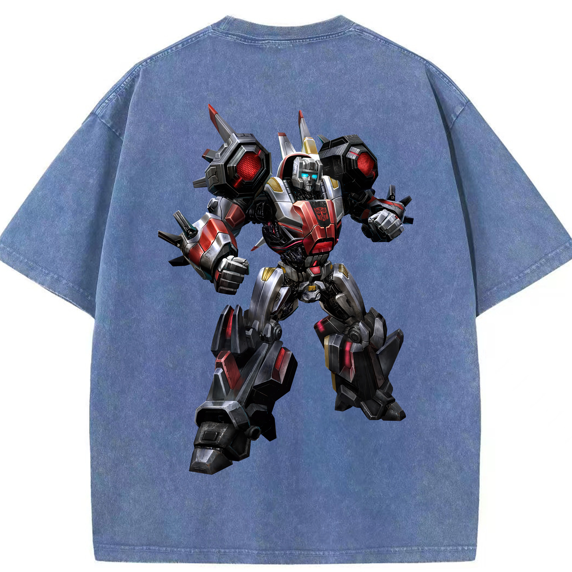 （画像用） Transformers トランスフォーマー 綿100% ヴィンテージ風 半袖Tシャツ（背面プリント）
